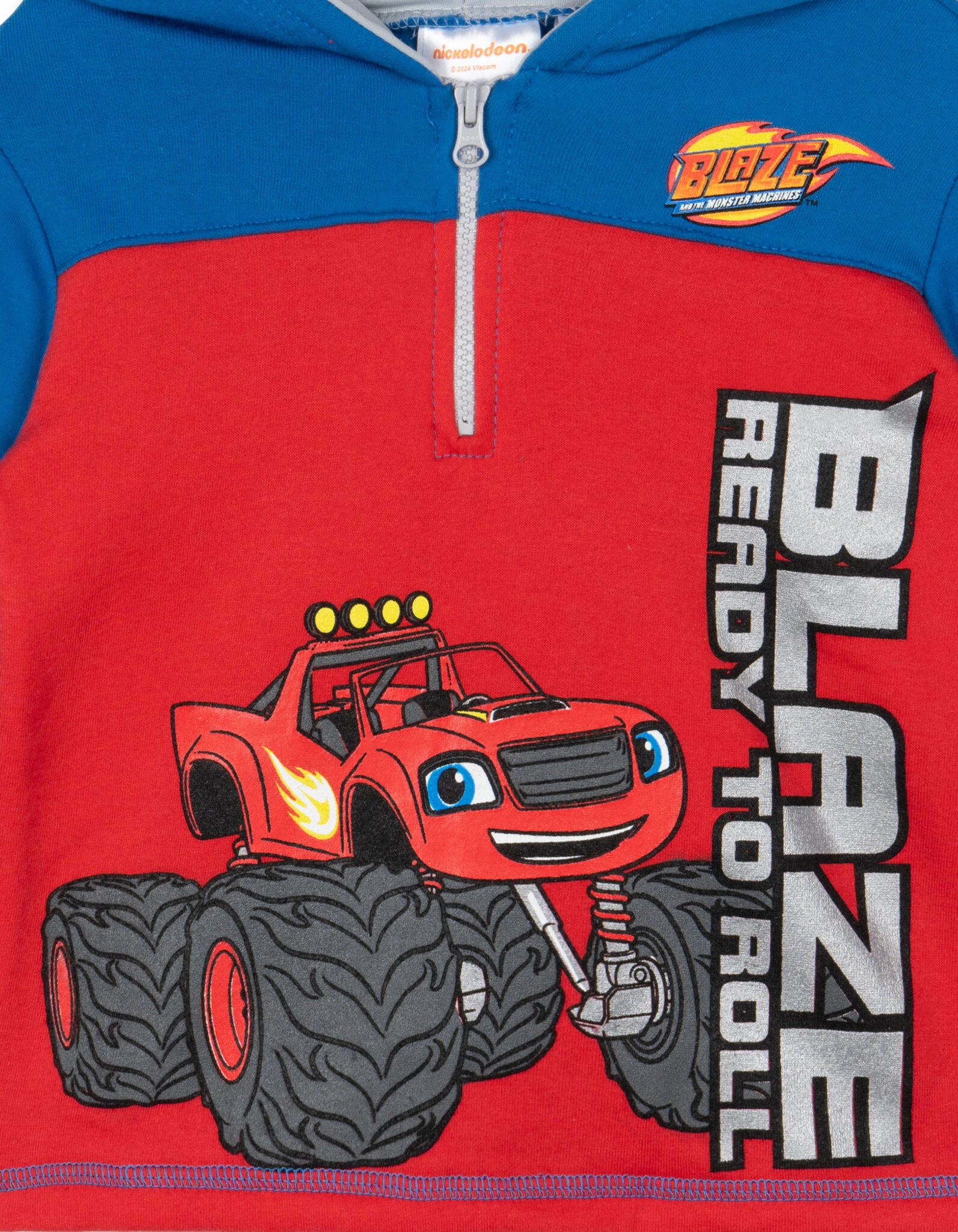 Nickelodeon Blaze and the Monster Machines Boys' Racing Quarter-Zip Fleece Hoodie