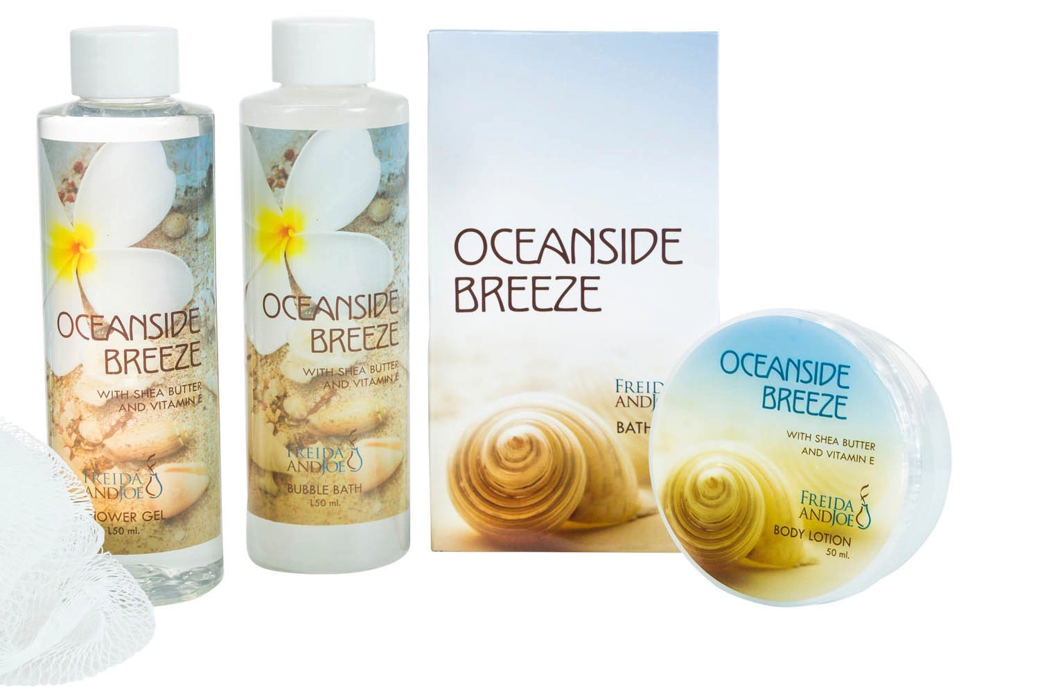Freida & Joe Womens Bath & Body Spa Gift Set In A Tub Basket in Fresh Aquatic Scent
