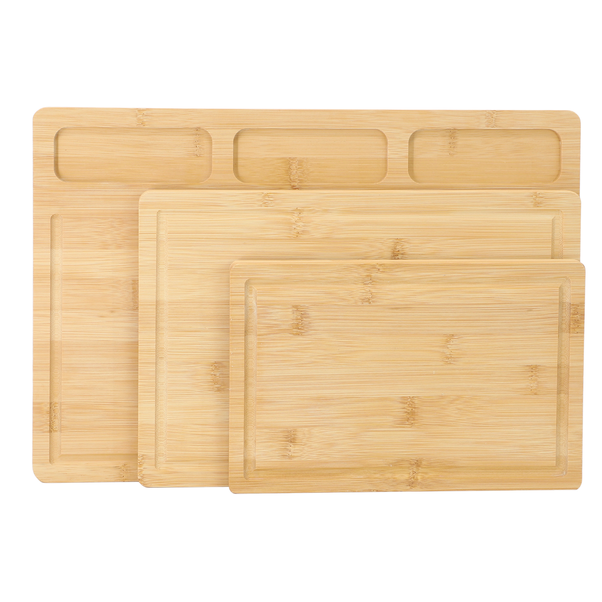 MegaChef 3 Piece Bamboo Cutting