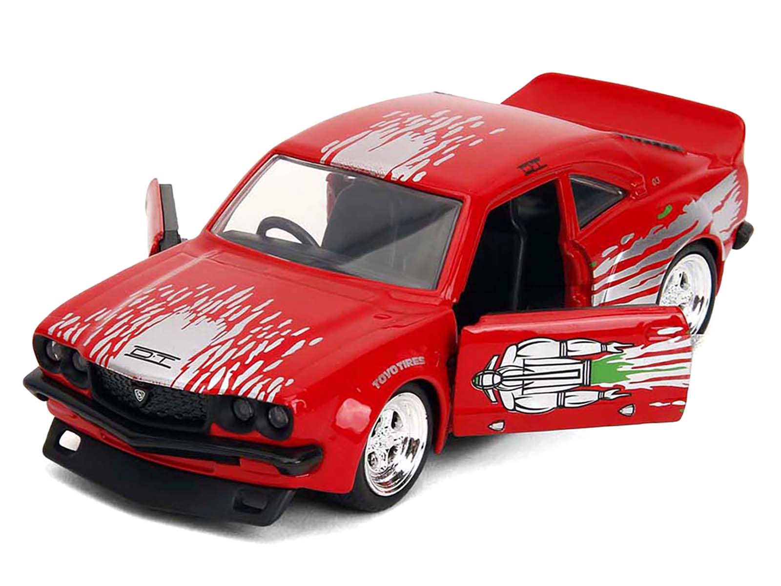Jada 1974 Mazda RX-3 Red with Graphics "Fast & Furious" Series 1/32 Diecast Model Car by Jada