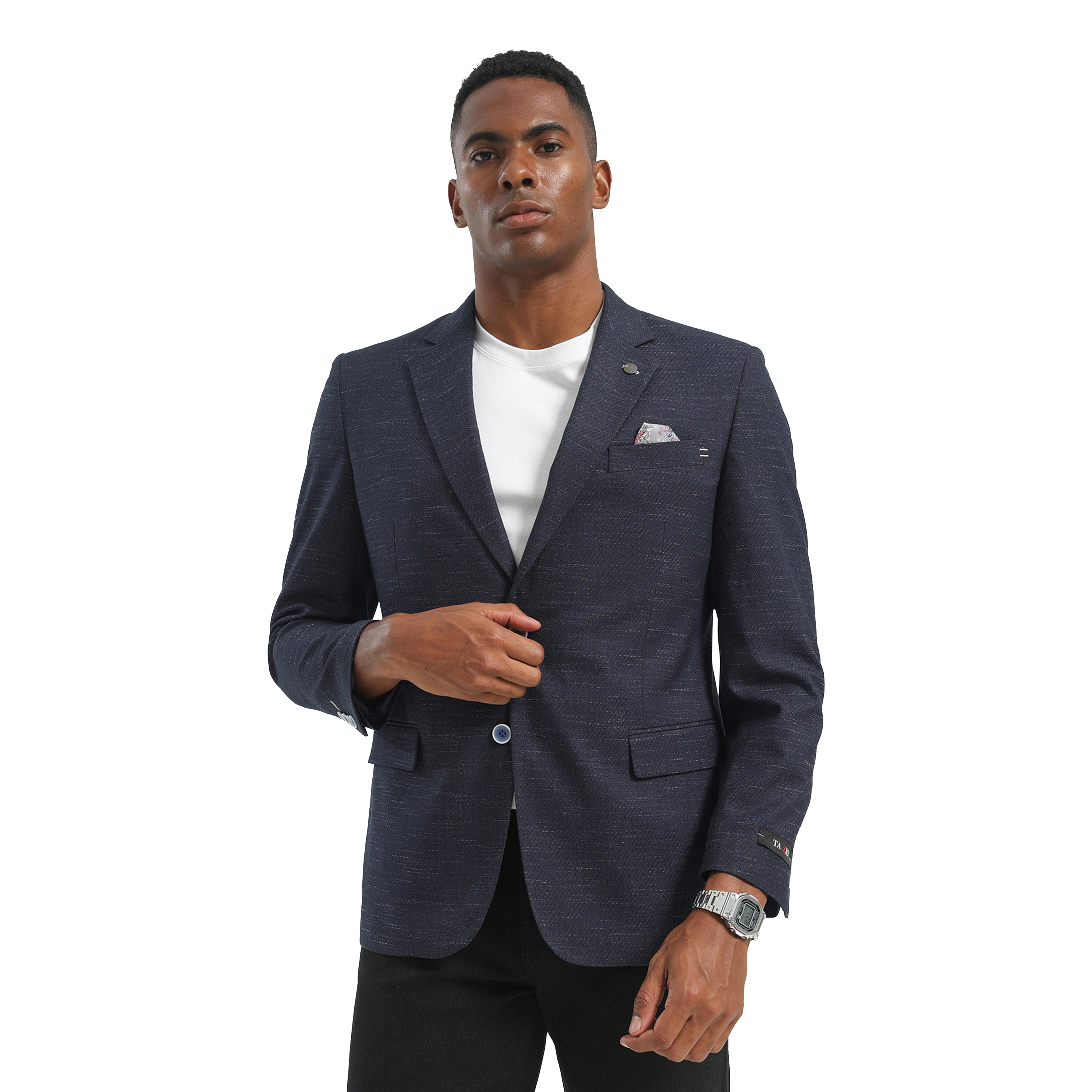 Tazzio Mens Textured Sport Coat, Business and Casual