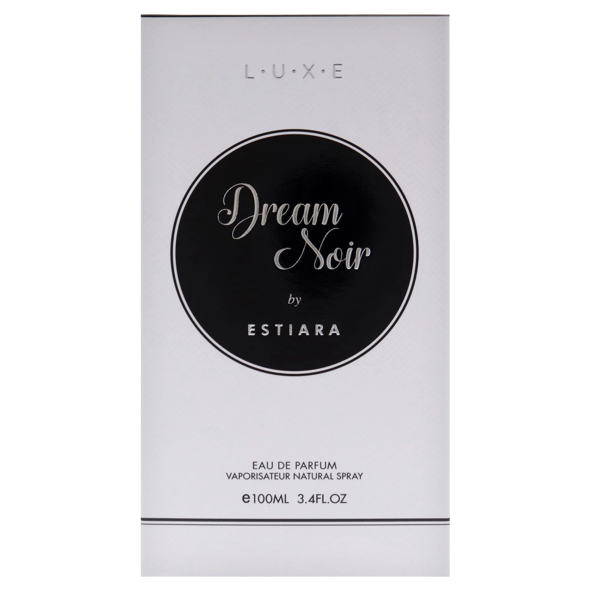 Estiara Luxe Dream Noir Eau de Parfum, Unisex Oriental Floral Spicy 3.4 oz Spray