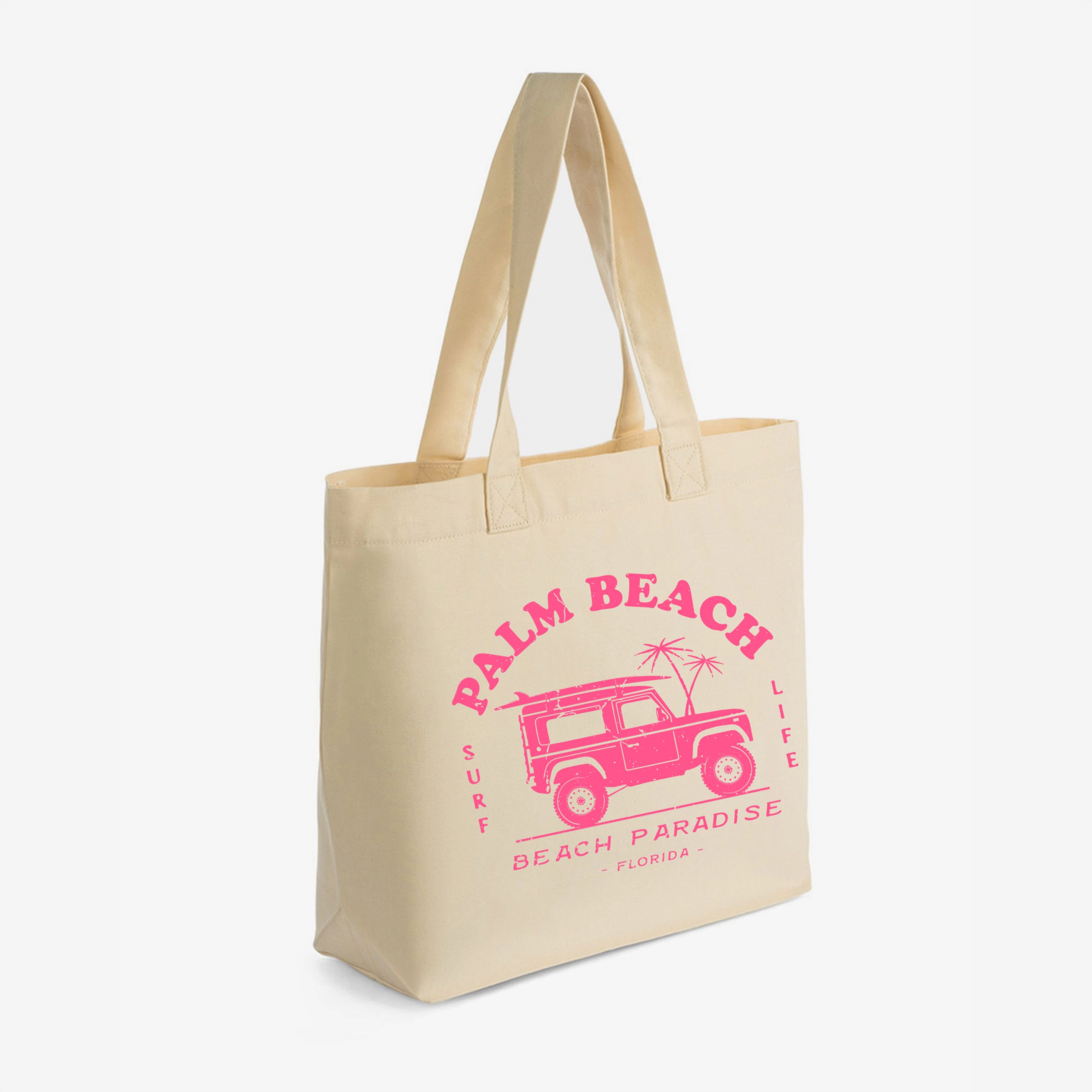 Simply Sage Market - Zippered Canvas Tote - Palm Beach Truck