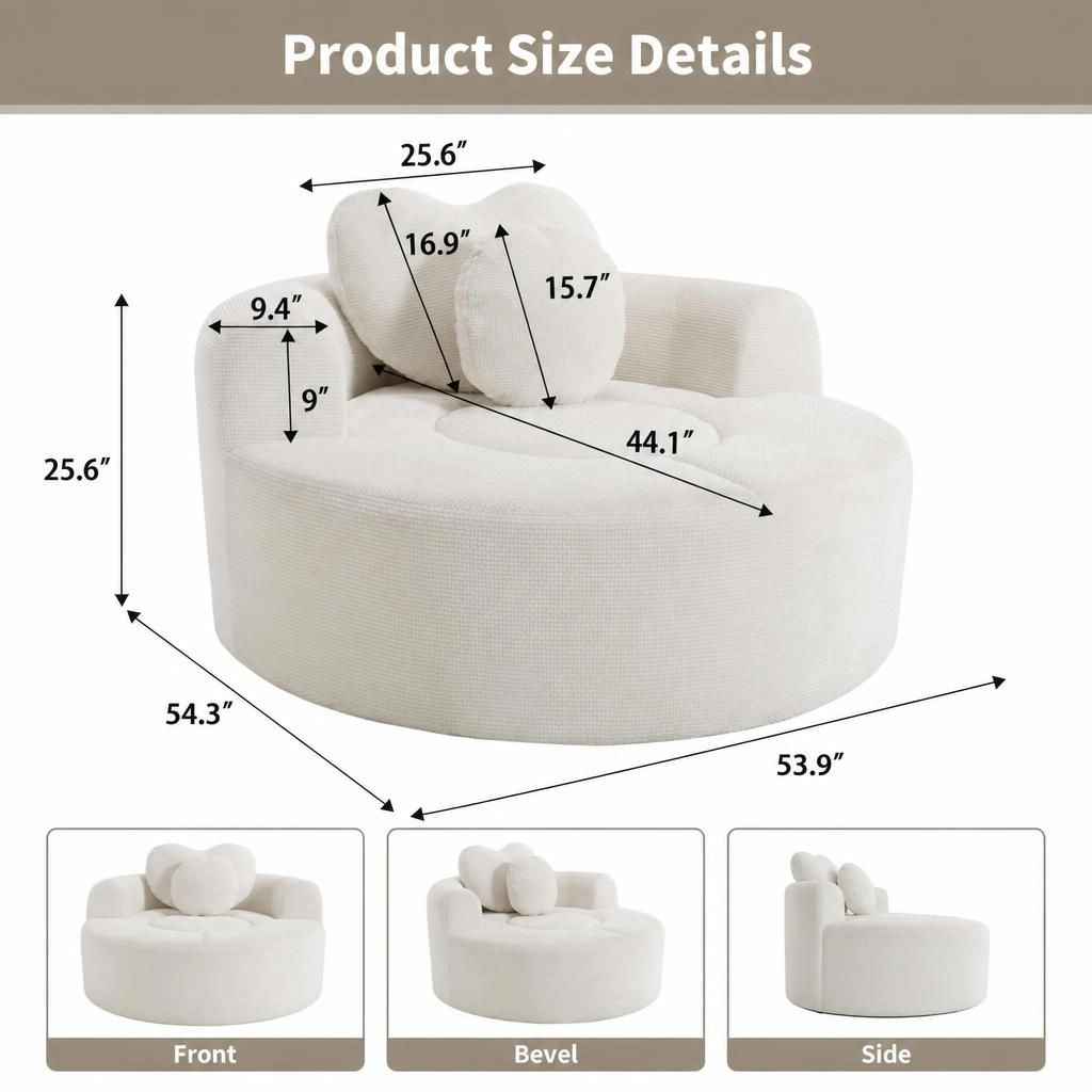 GOODSILO Convertible Multi-Functional Space Saving Upholstered Sofa Bed