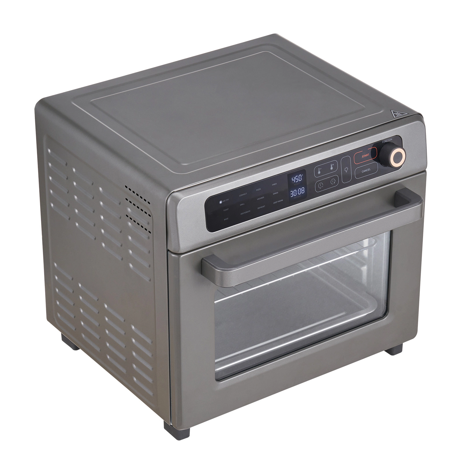 HONGGE 1 Air Fryer Toaster Oven Convection Ovens Countertop Combo with Pizza Pan Gloves Home and