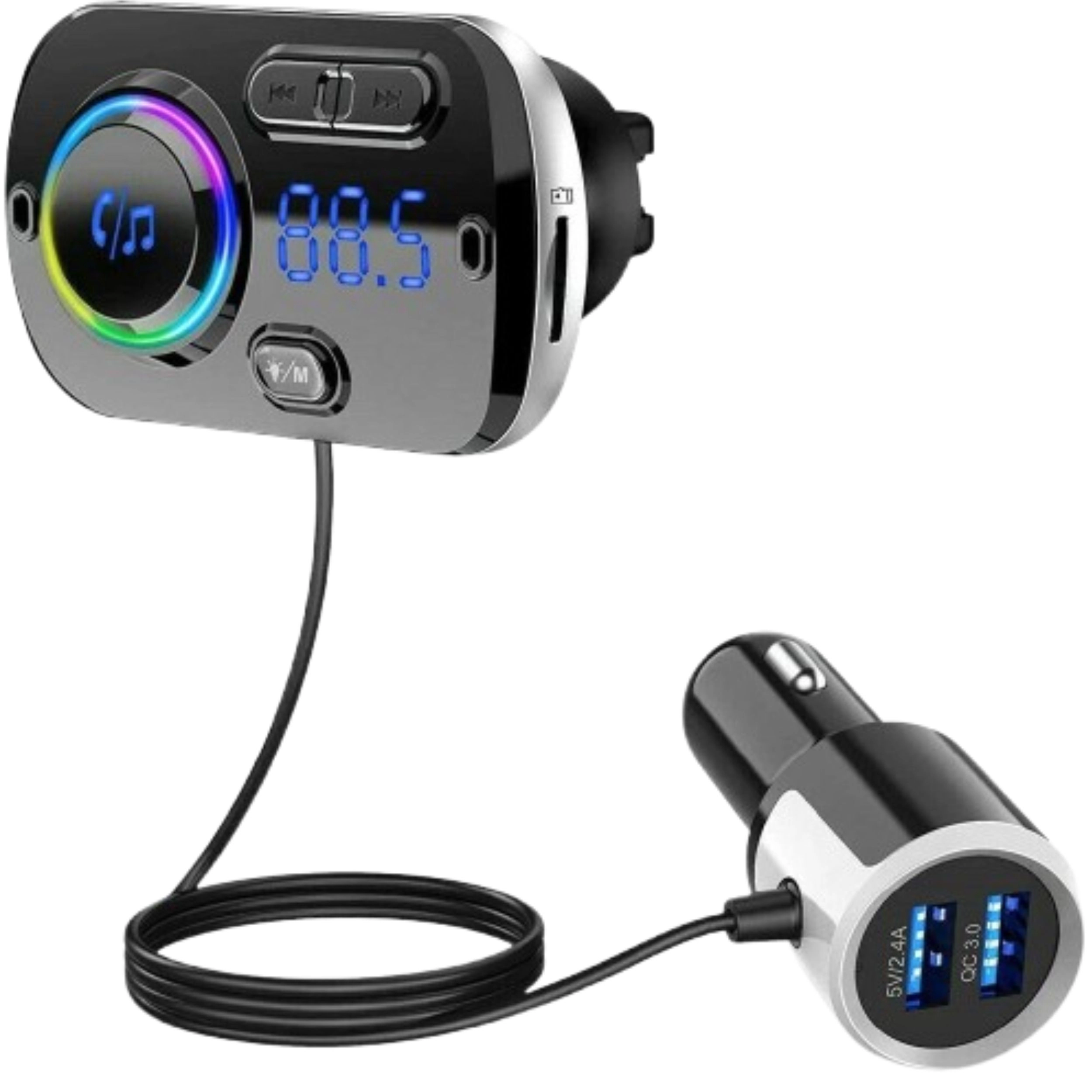 Home Collection Bluetooth 4.2 Car FM Transmitter MP3 Player with Dual USB