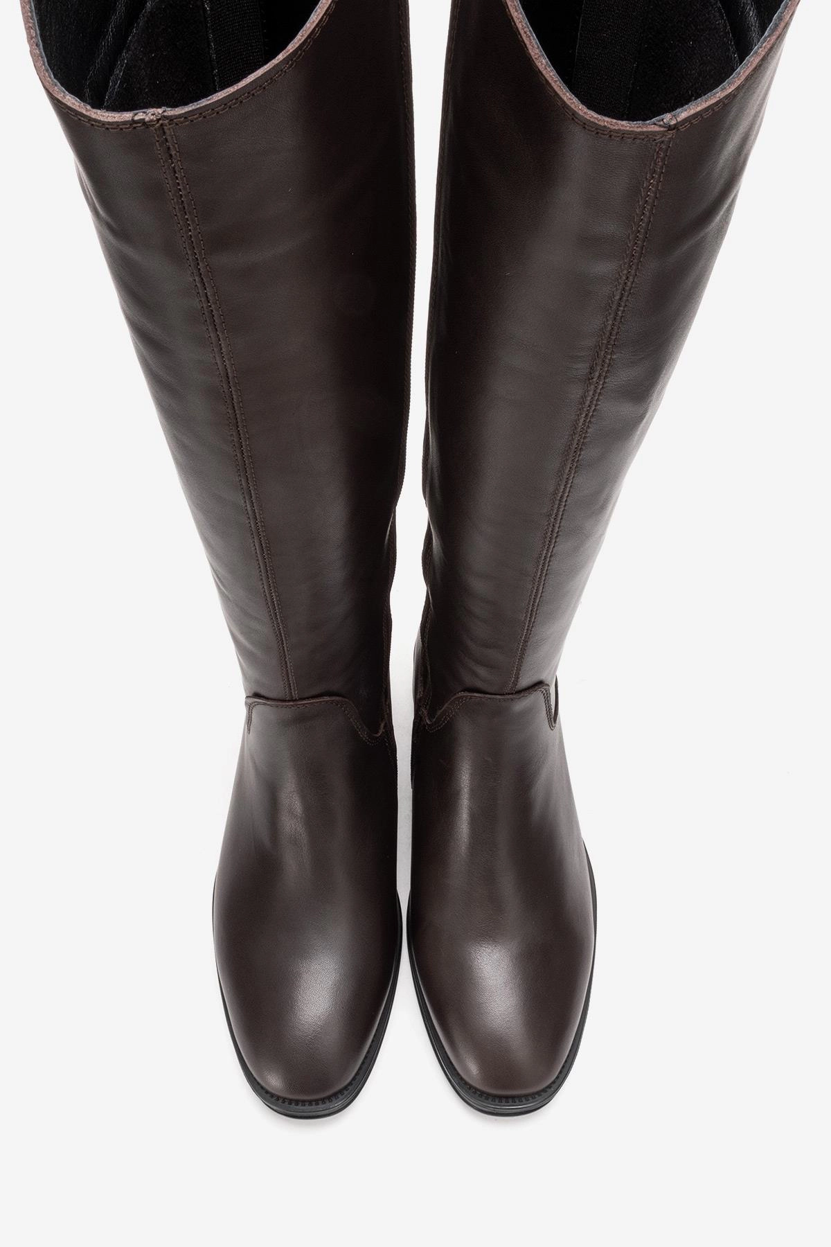 Forever & Always Womens Ruiz Leather Knee High Boots