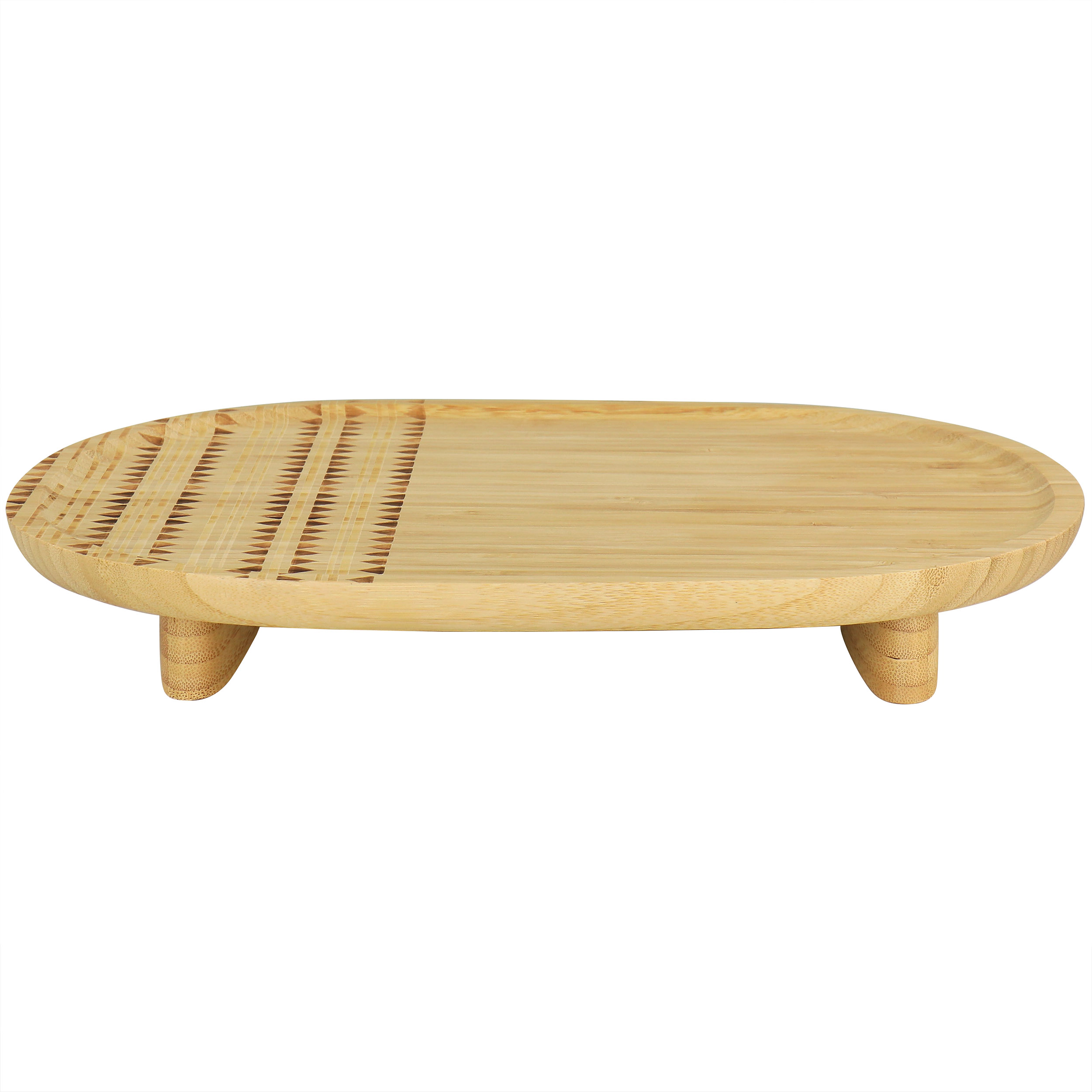 Gibson Home 13.5 Inch Sadler Wooden Serving Tray