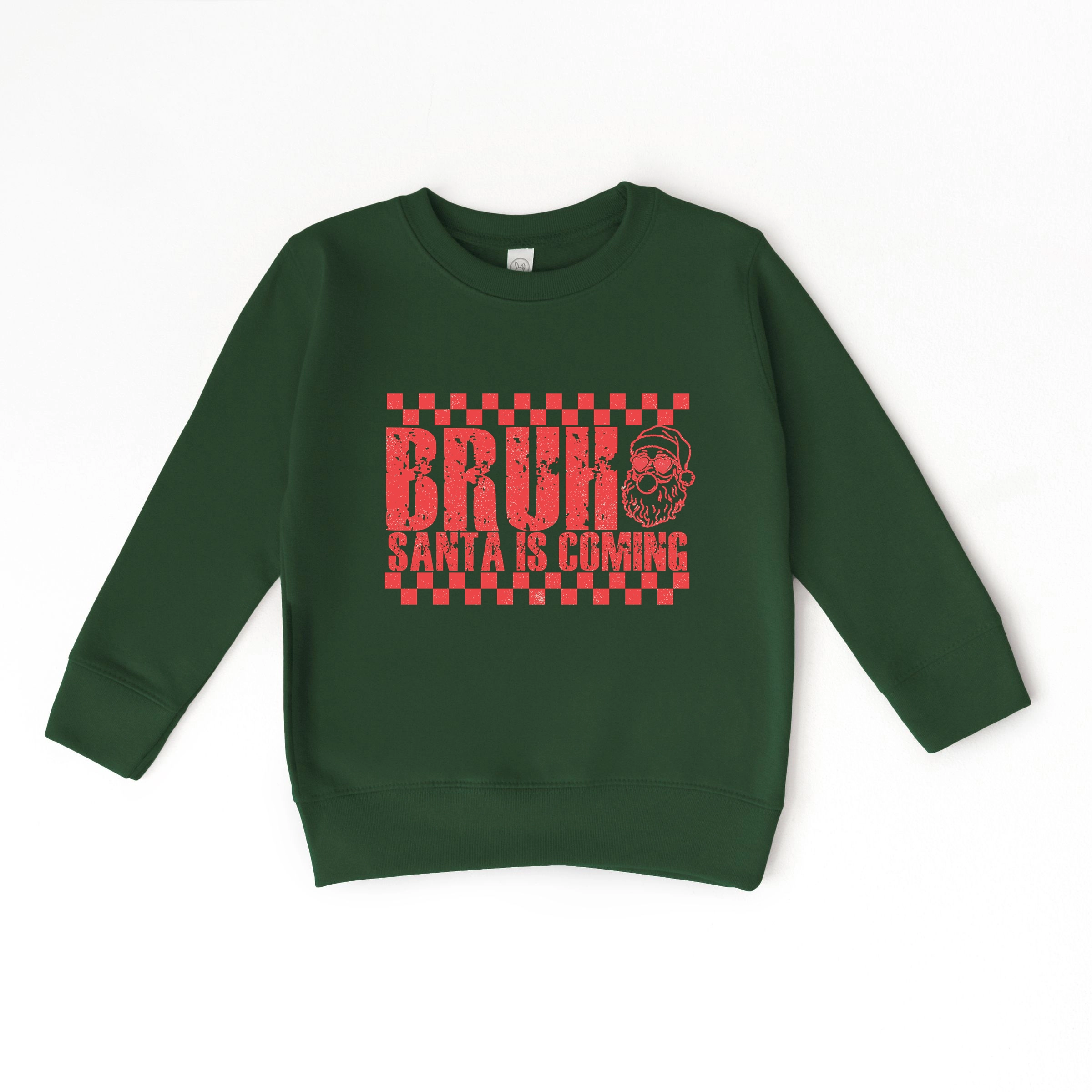 The Juniper Shop - Youth Graphic Sweatshirt Bruh Santa is Coming