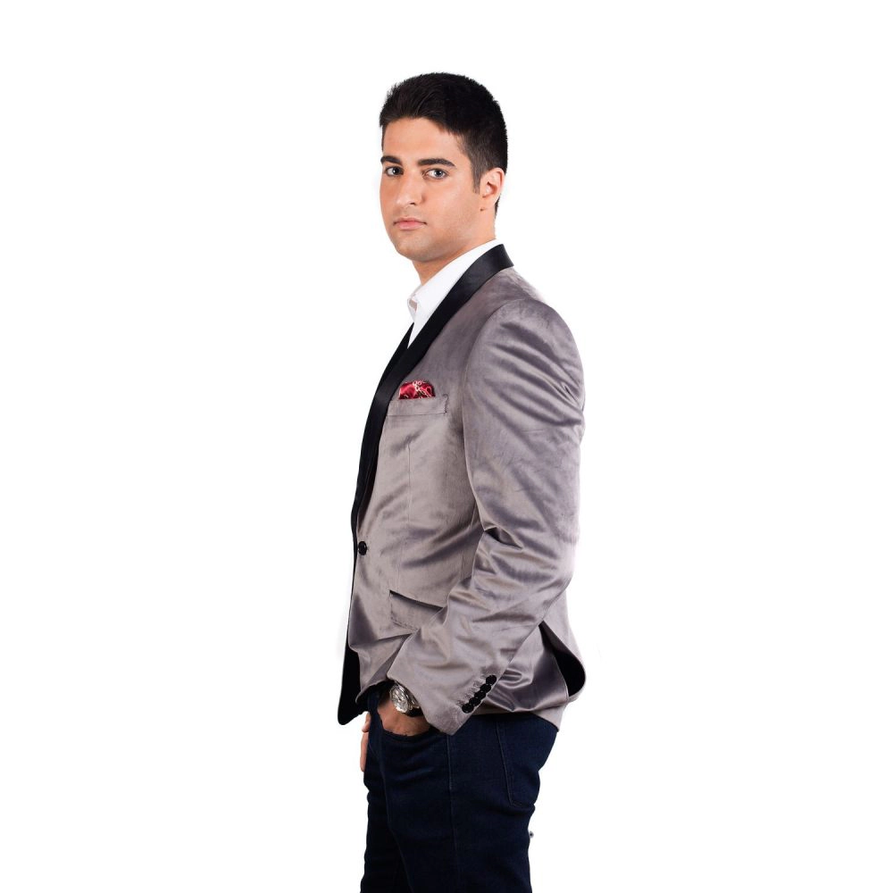 Elie Balleh Men's Slim Fit Velvet Tuxedo