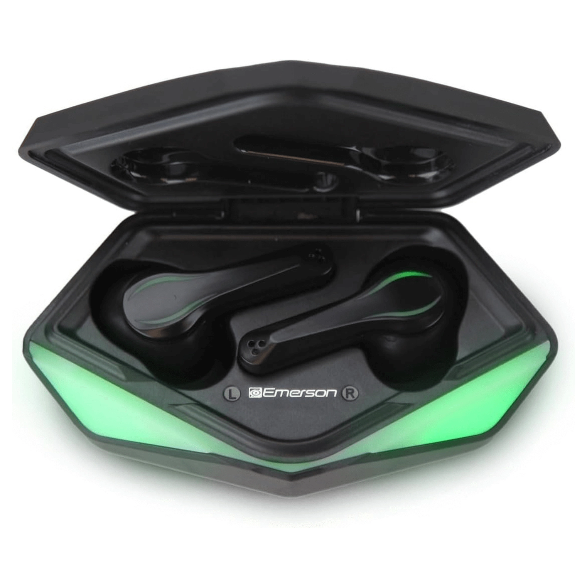 Emerson True Wireless Gaming Earbuds with Charging Case and Call Option