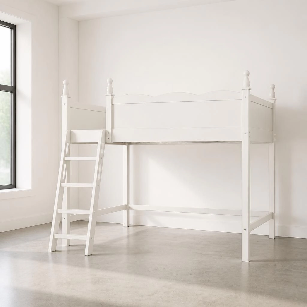 GOODSILO Solid Wood Full Platform Bed Frame