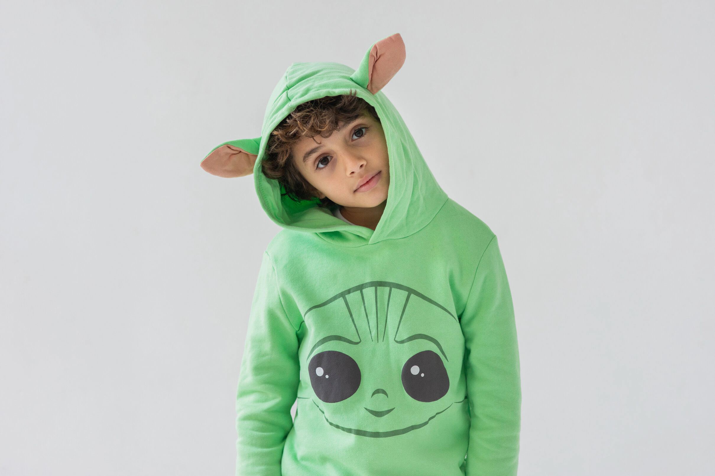 Star Wars The Mandalorian Grogu Cosplay Fleece Hoodie