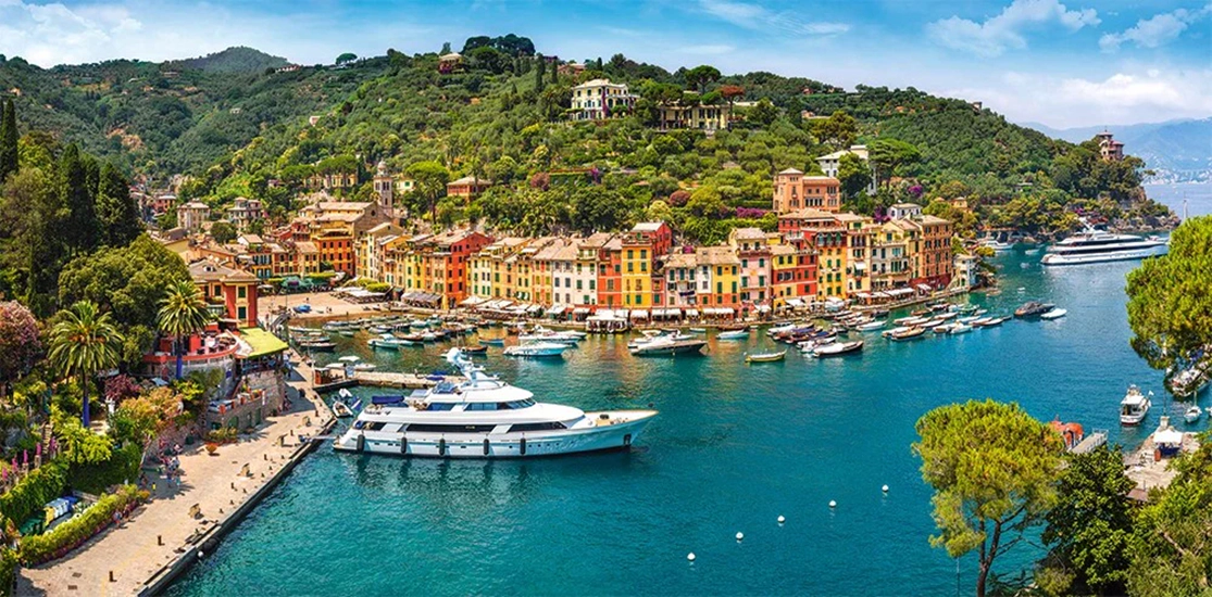 CASTORLAND 4000 Piece Jigsaw Puzzles, View of Portofino, Italy, Romantic scenery, Italian holiday, Landscape, C-400201-2