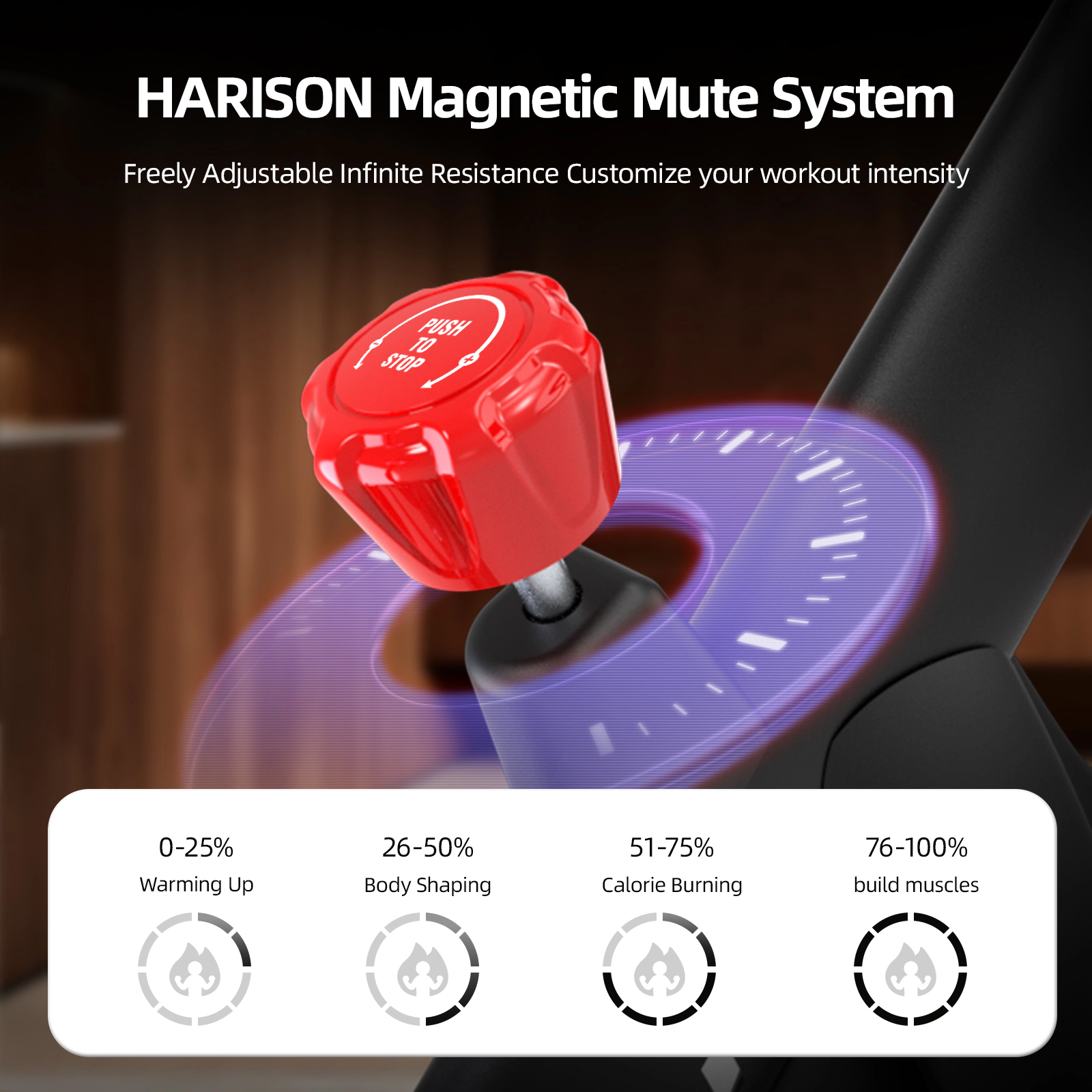HARISON Magnetic Exercise Bike, 400 LB, Quiet Indoor Cycling Bike with Bluetooth, Adjustable Seat & Tablet Holder