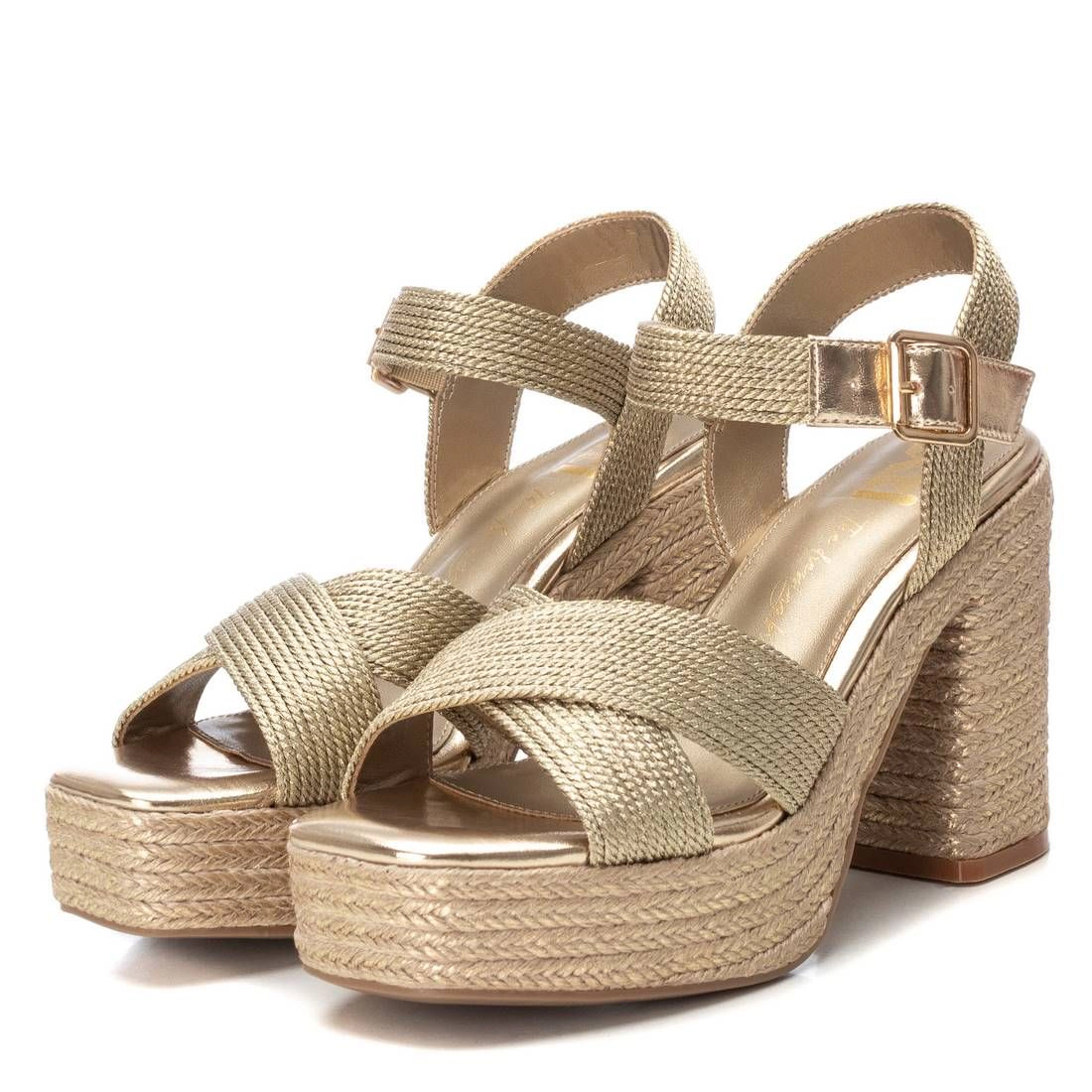 XTI Women's Jute Platform Sandals Heel