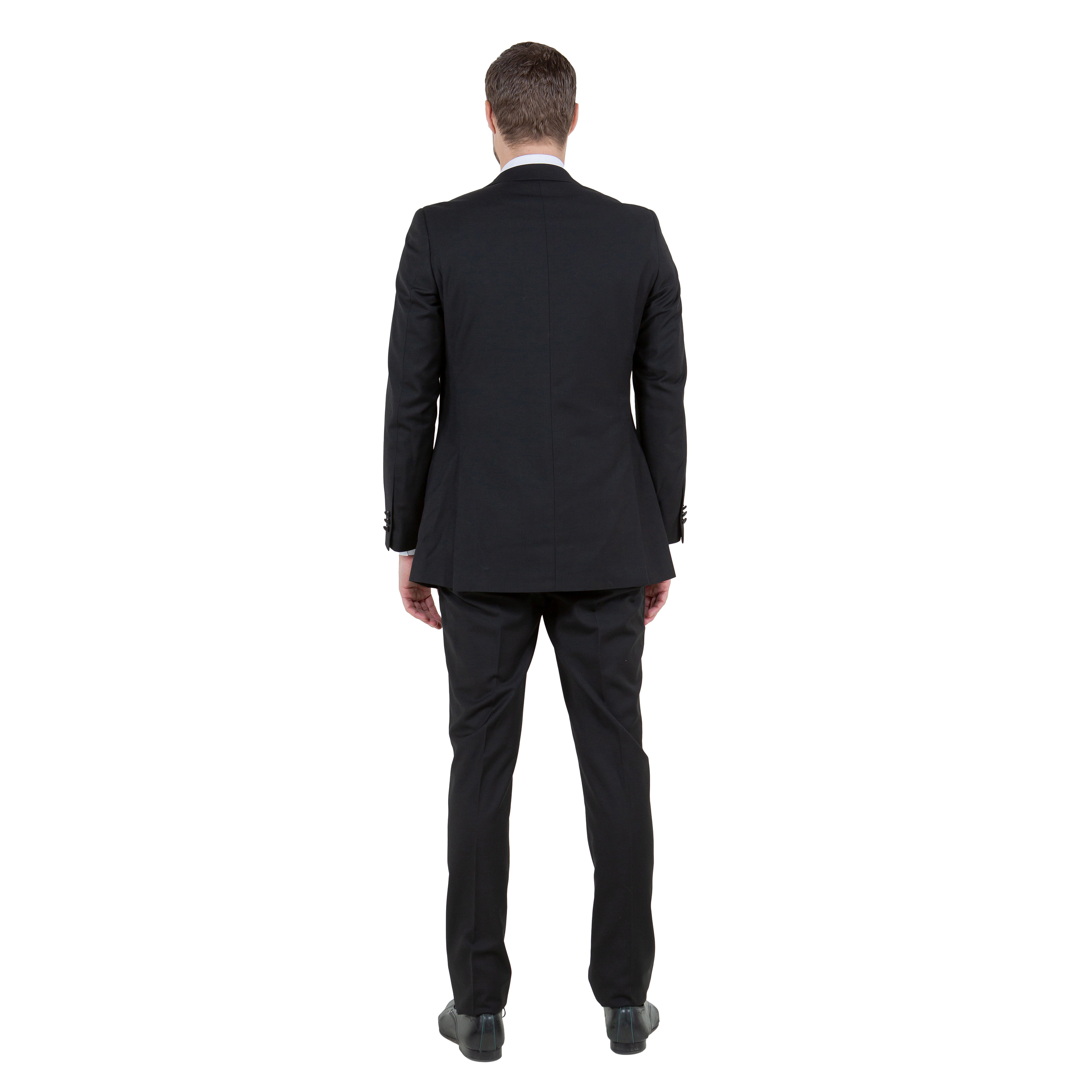 Bryan Michaels Mens 3-Piece Peak Lapel Tuxedo Set w/ Satin Edge Trim