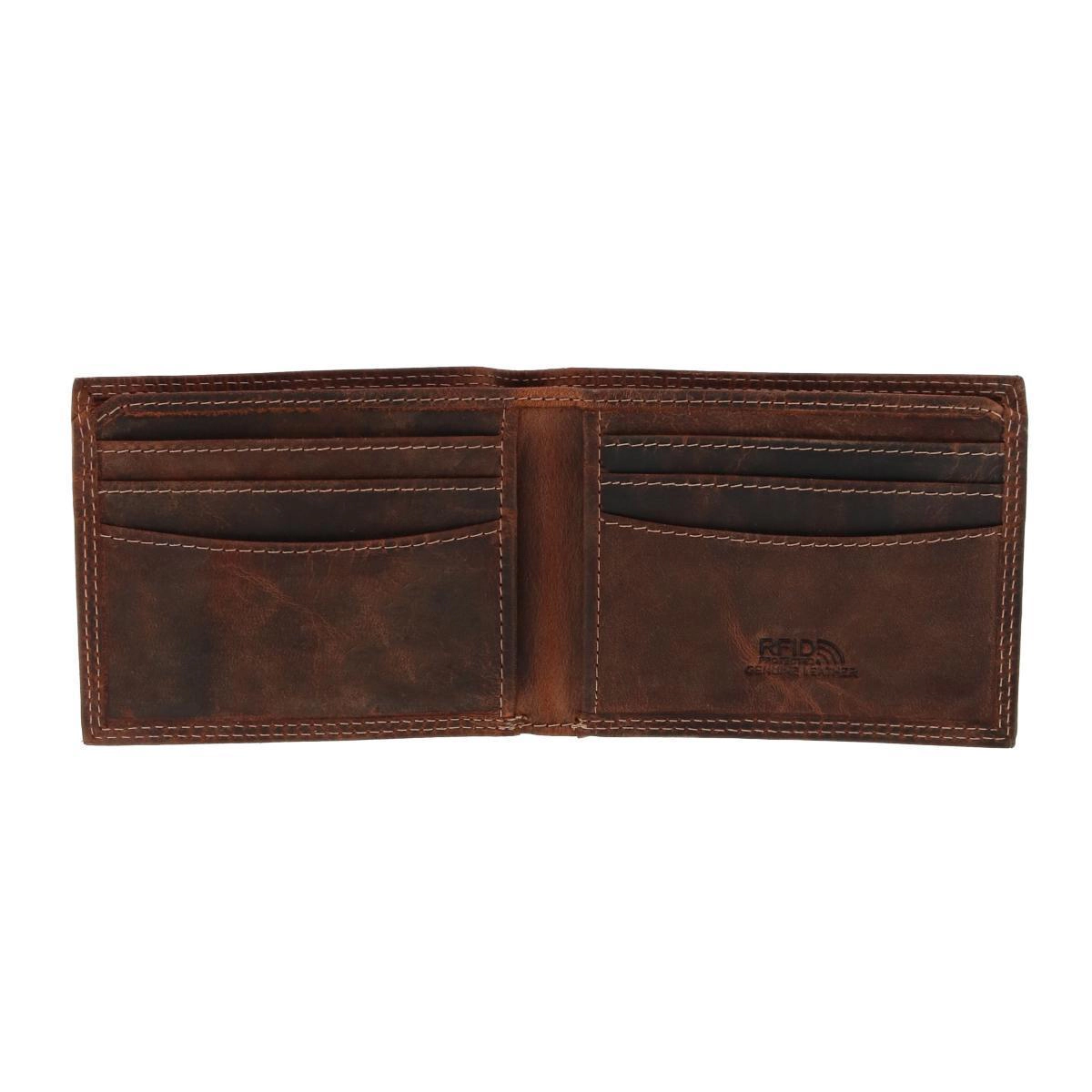 CTM Men's Leather RFID Bifold Wallet