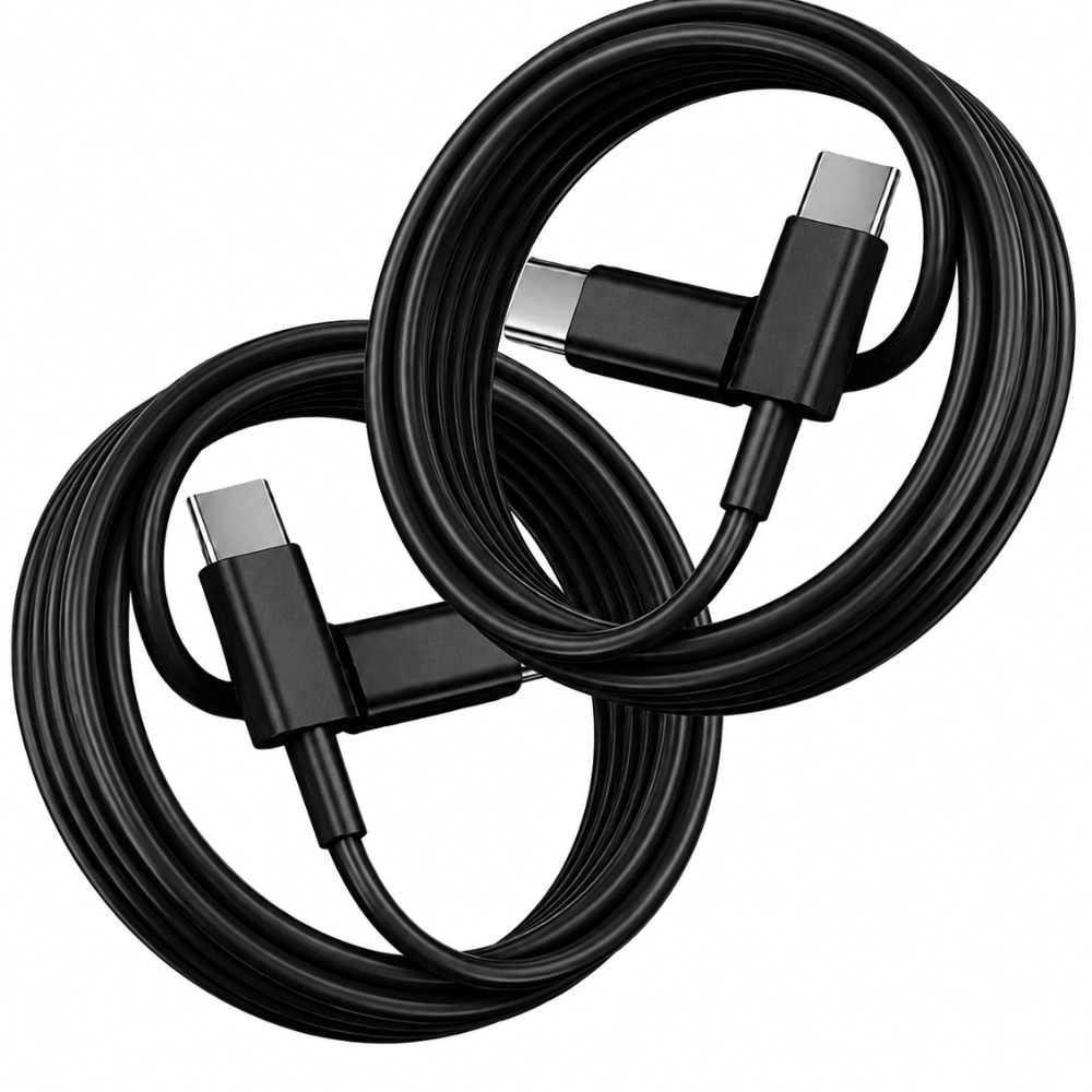 Qixxronics 3FT USB-C to Cable for Charging and Data Transfer 2-Pack