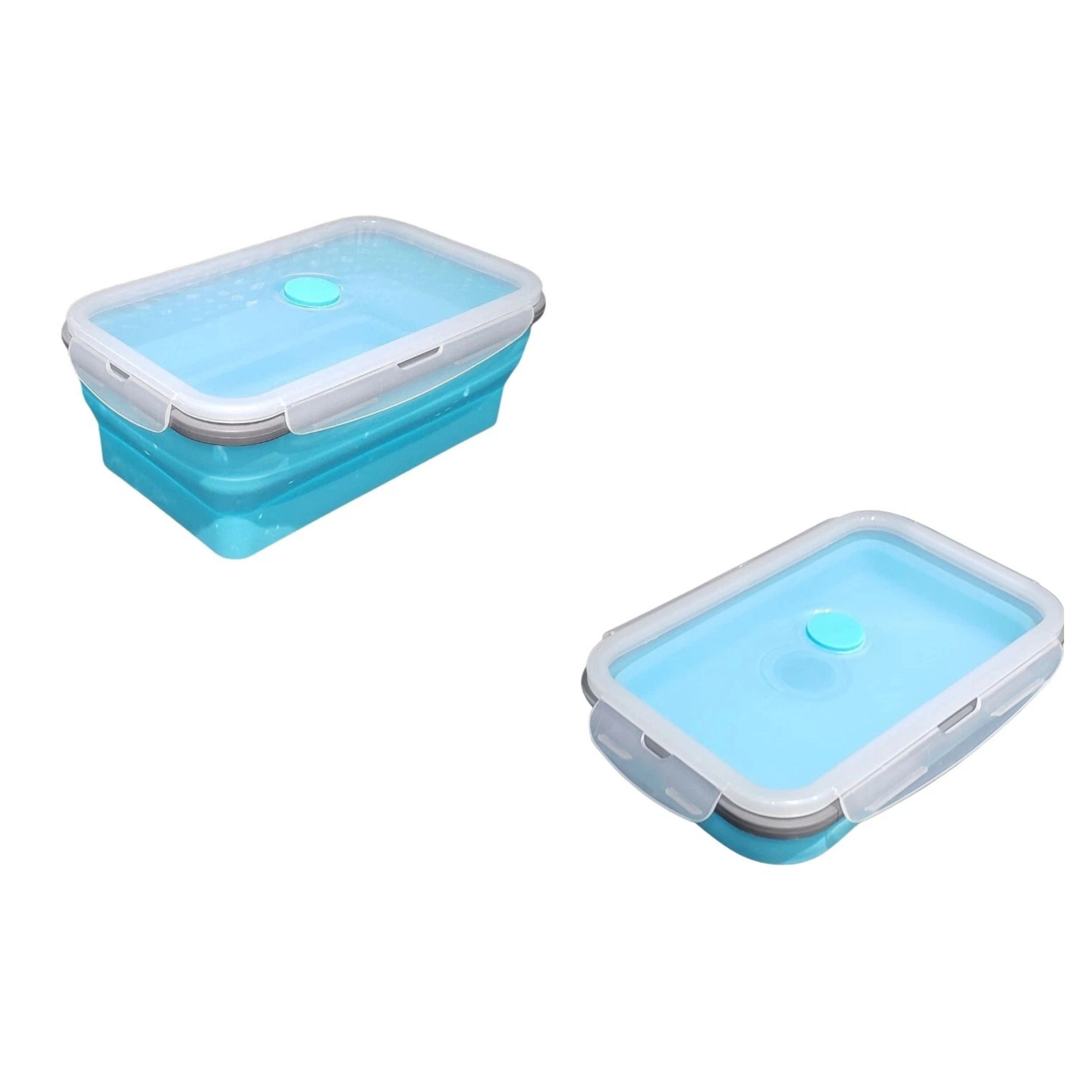 Home Collection Collapsible Silicone Bento Box 43 oz Microwave & Dishwasher Safe