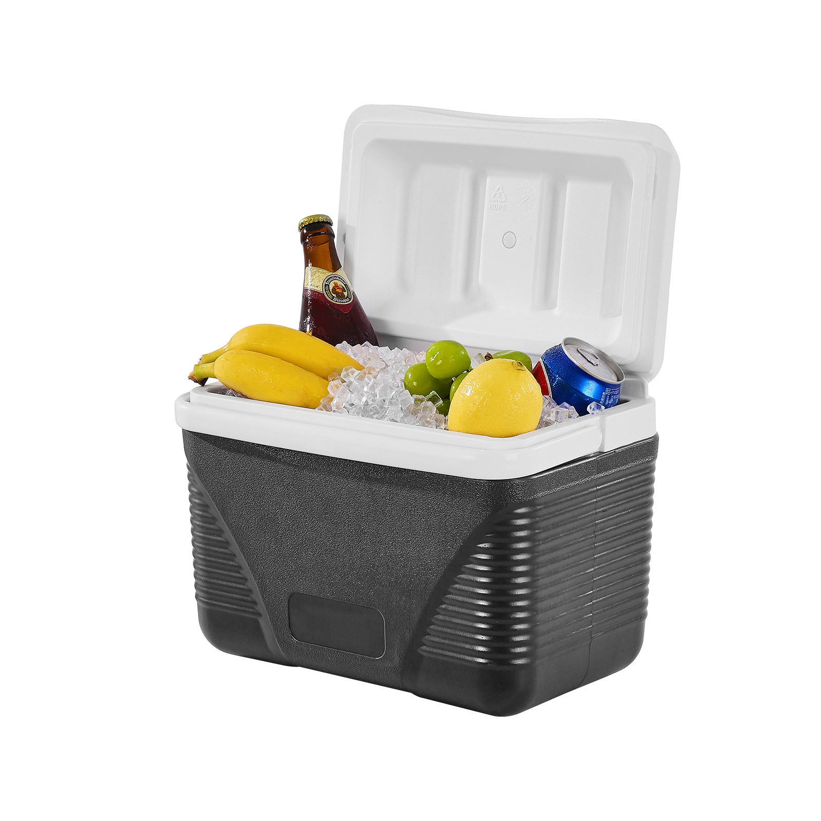 HONGGE 8.5-Quart Compact Hard Cooler with Carry Handle, Lightweight Insulated Ice Chest for Short Trips