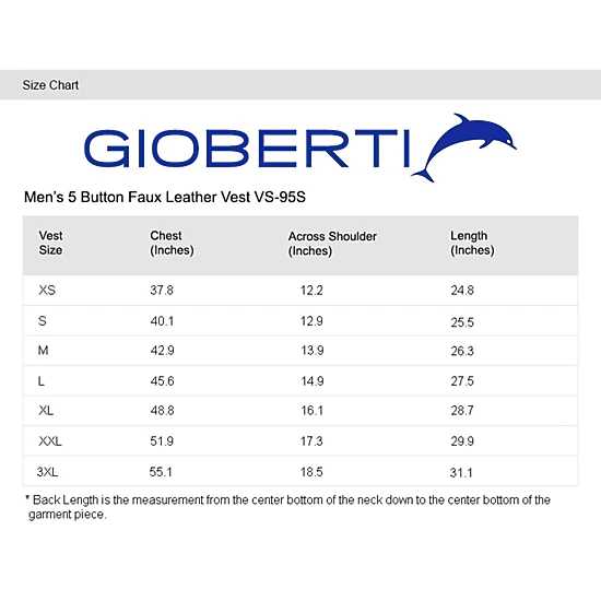 Gioberti Men's 5 Button Faux Suede Vest