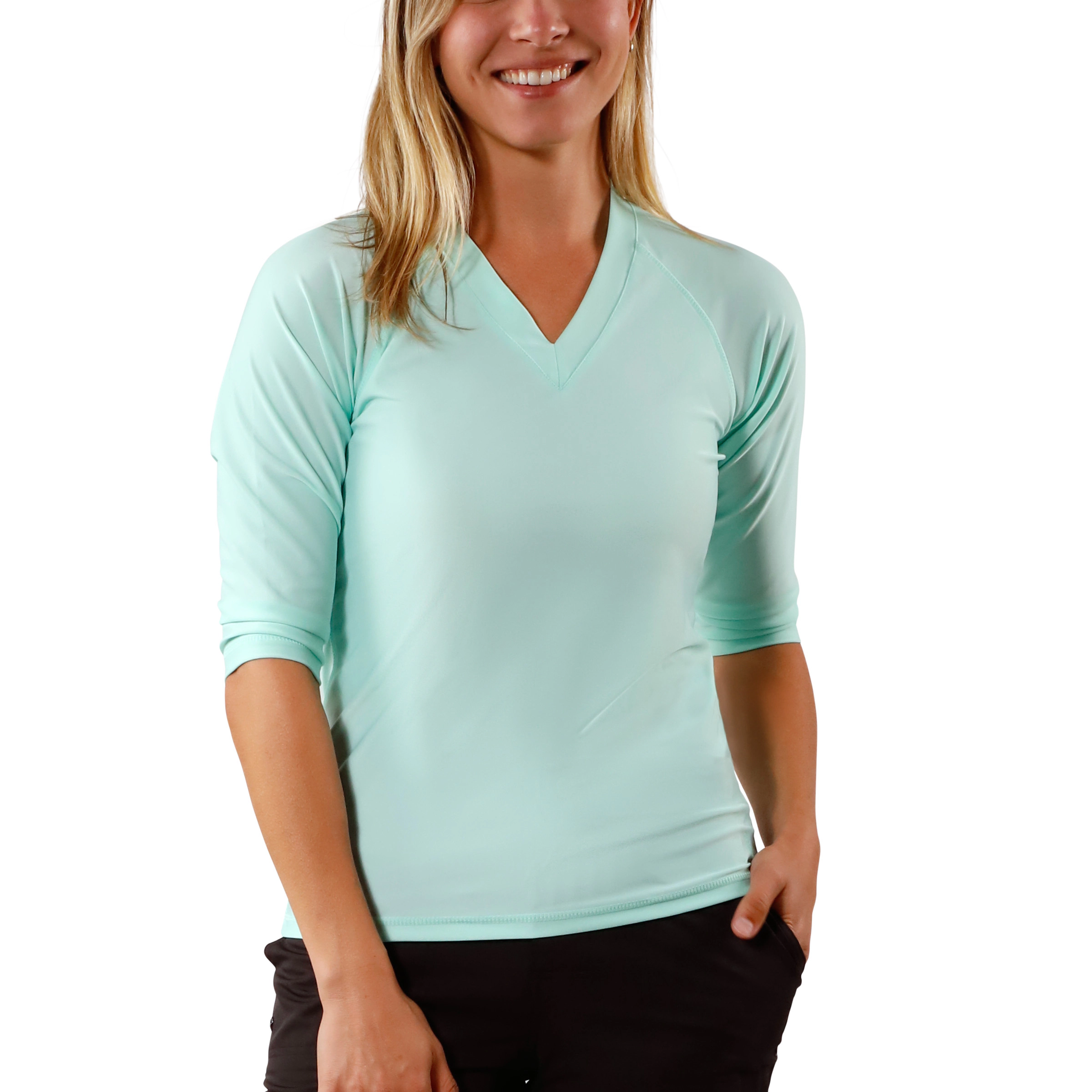 UV Skinz Women's V-Neck Sun & Swim Shirt