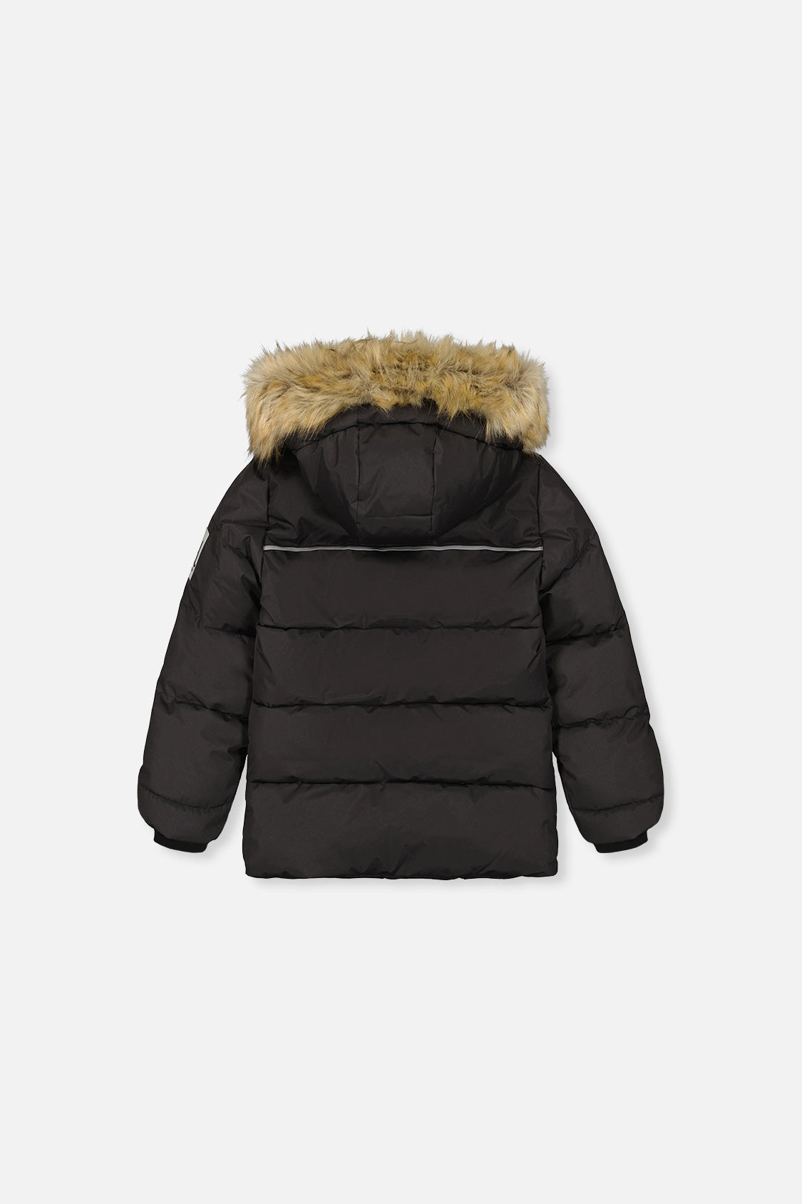 Deux par Unisex Winter Jacket with Faux-Fur Hood