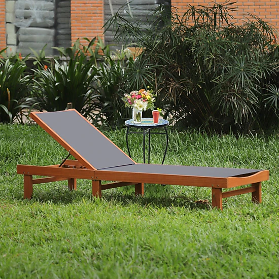 SlickBlue 5-Position Outdoor Reclining Patio Chaise Lounge