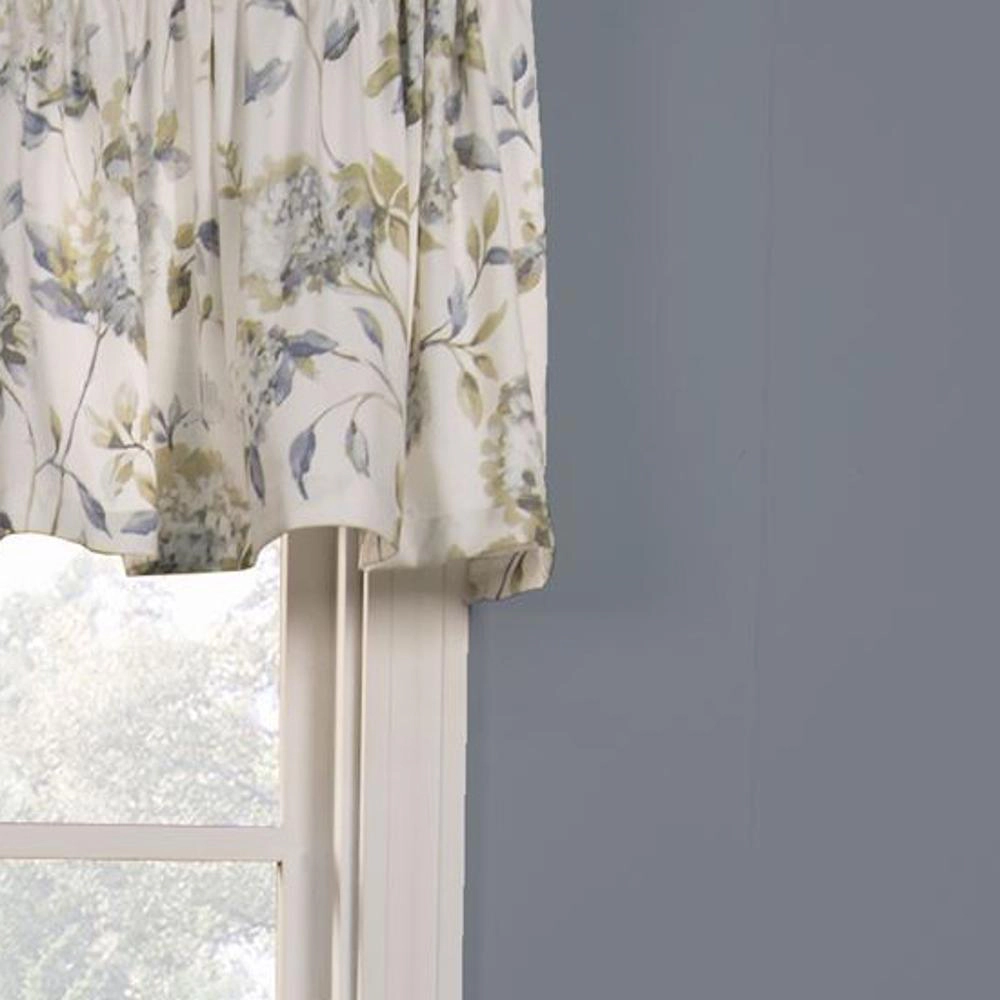 Ellis Curtain Abigail Waterproof Blackout Tailored Window Valance 80"x15" Porcelain