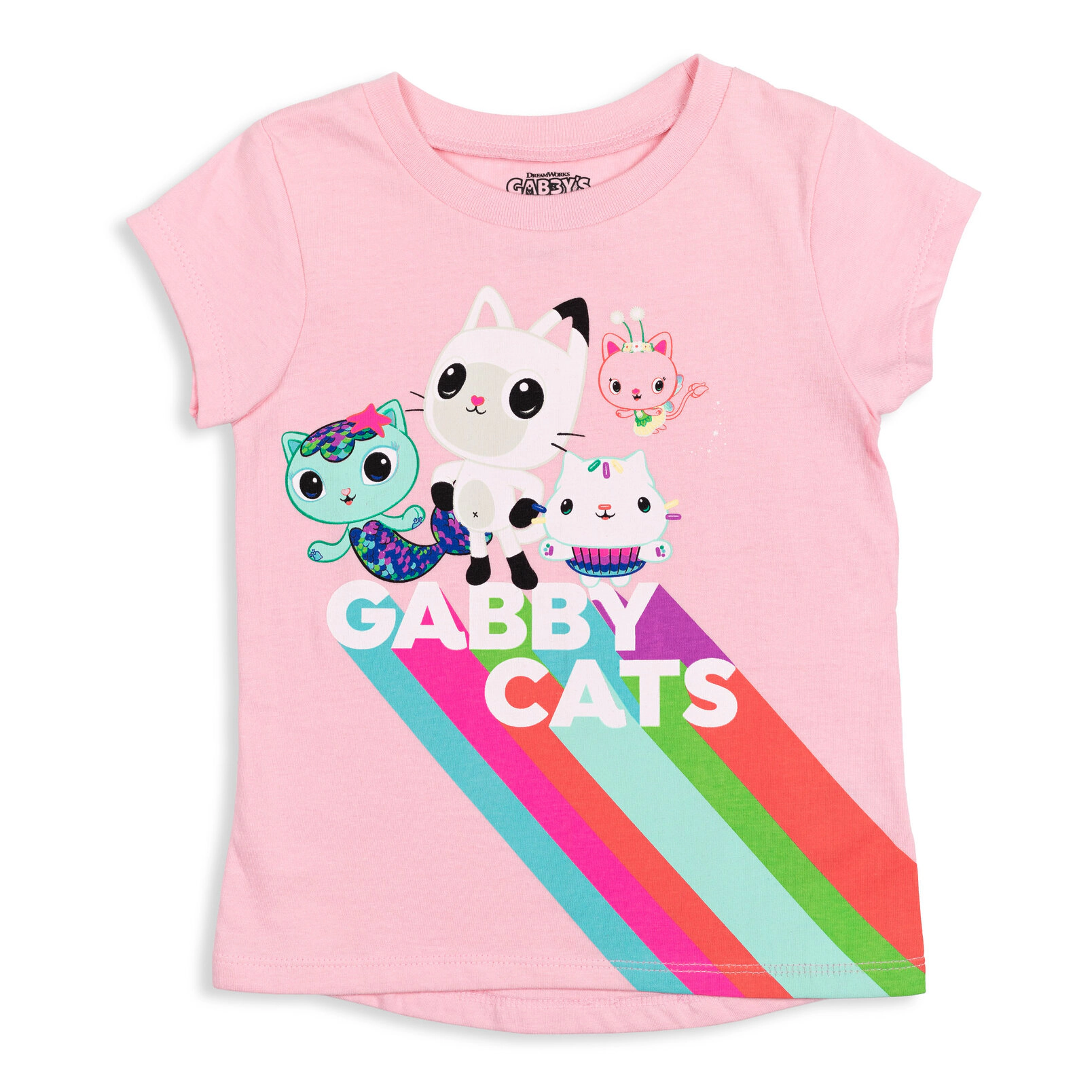 Dreamworks Gabby's Dollhouse Girls' 2-Pack Short Sleeve Tees