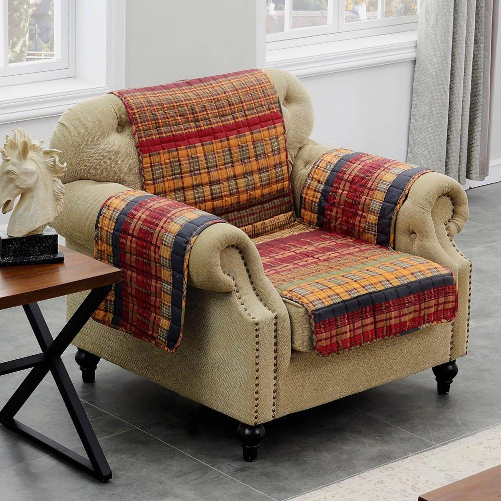 Barefoot Bungalow Gold Rush Reversible Furniture Protector Arm Chair 81x81" Multicolor
