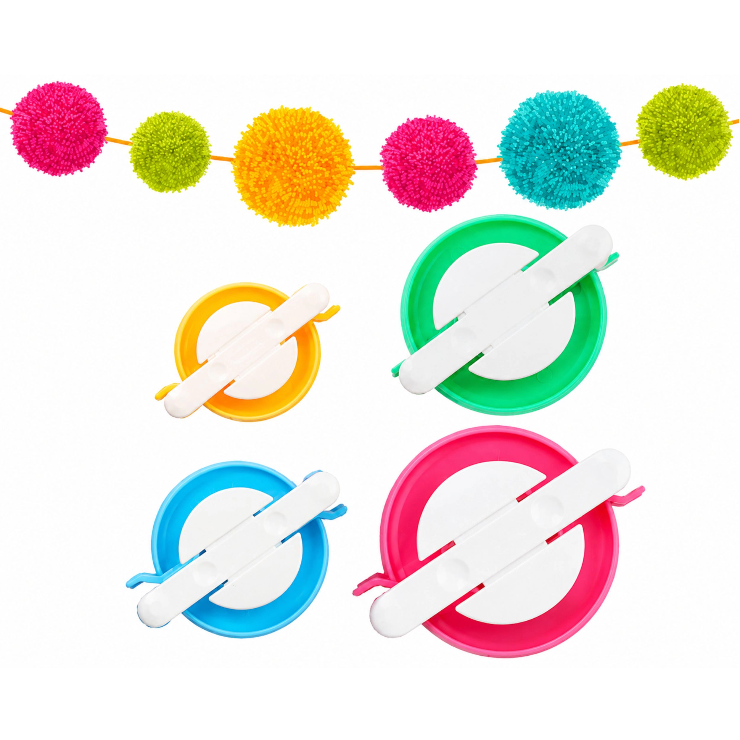 Stock Preferred Pom Pom Maker Tool Set for DIY Wool Knitting Fluff Ball Craft Decoration Pack of 4