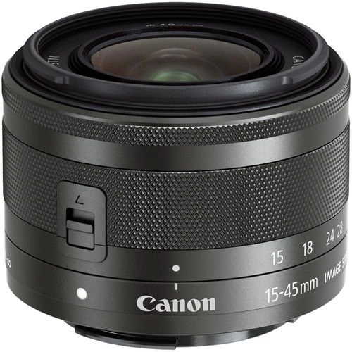 Canon EF-M Zoom Lens for Canon EF-M - 15mm-45mm - F/3.5-6.3 Graphite