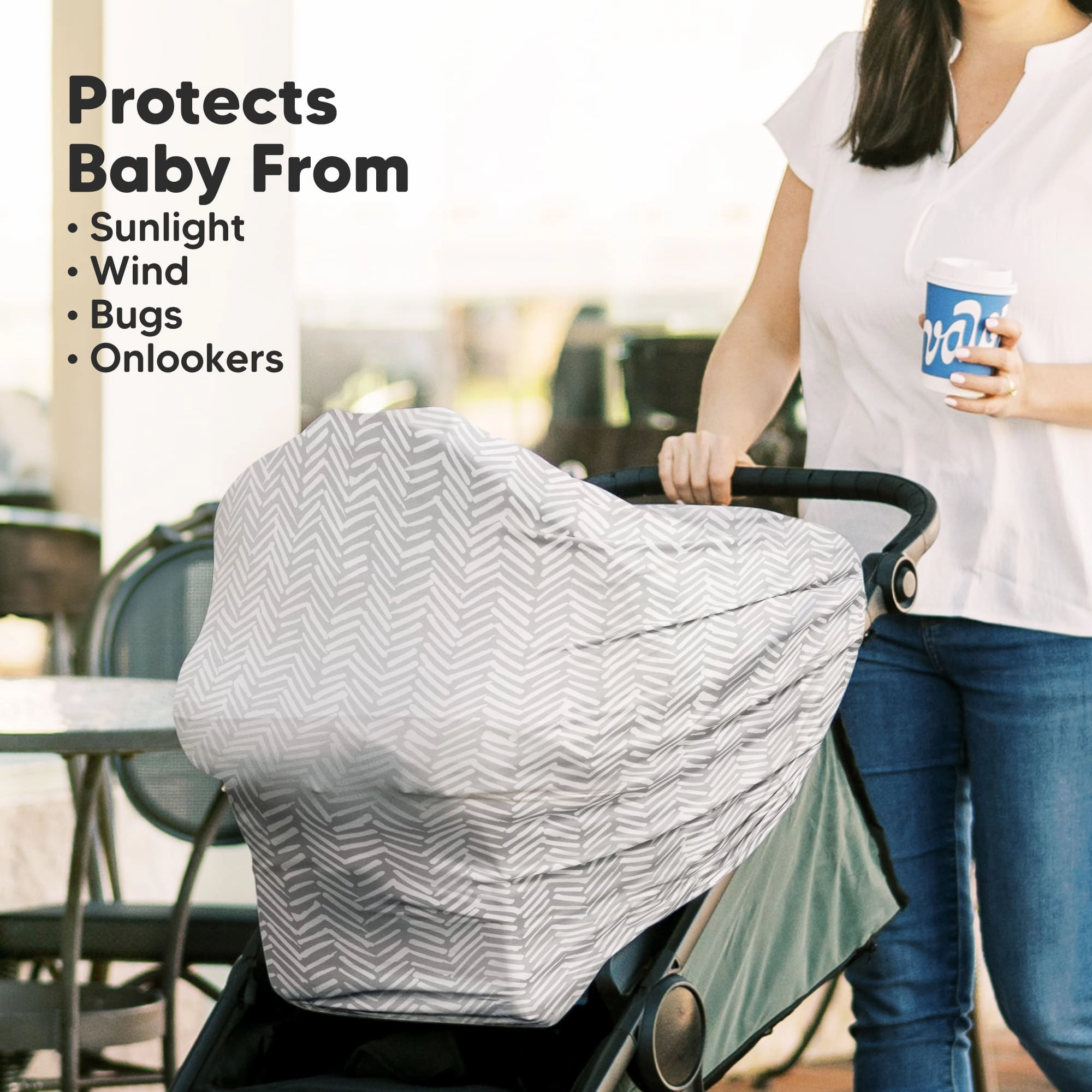 KeaBabies All-in-1 Multi-Use Cover for Baby Boys, Girls