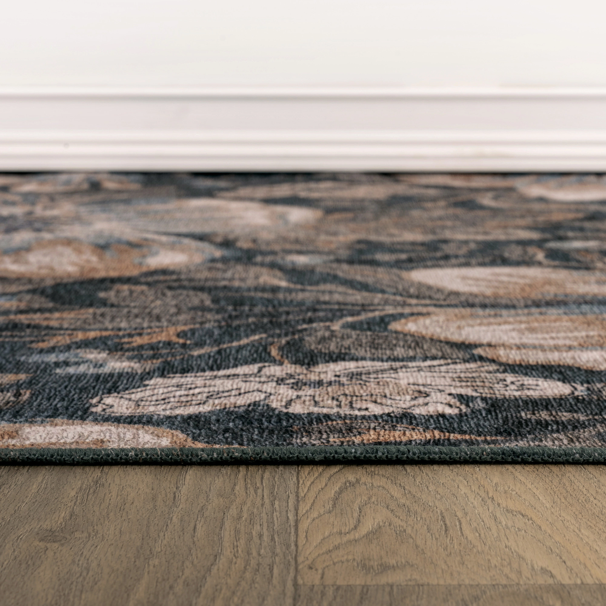 World Rug Gallery Botanical Bloom Machine Washable Indoor Area Rug