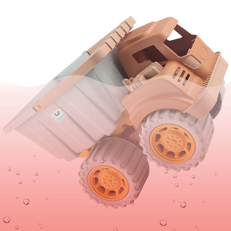 MyKids-USA Wheat Straw Beach Construction Truck - Medium Blue