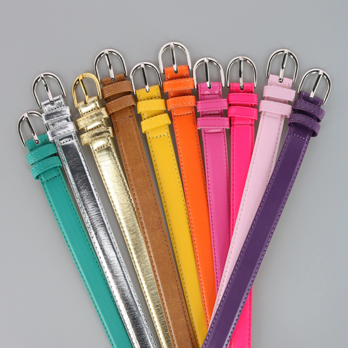 CTM Kid's Leather 1 inch Basic Dress Belt