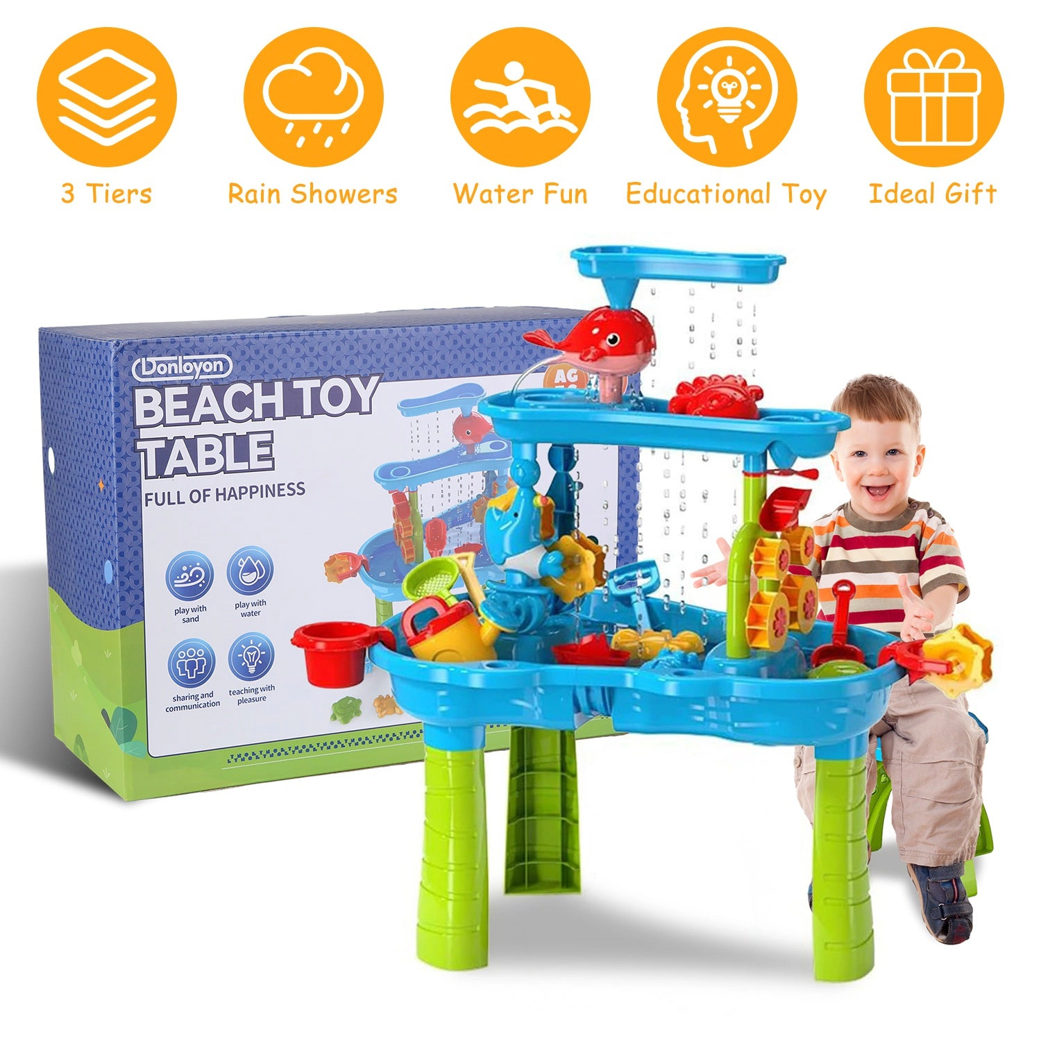 GBruno 3-Tier Rain Shower Water Table