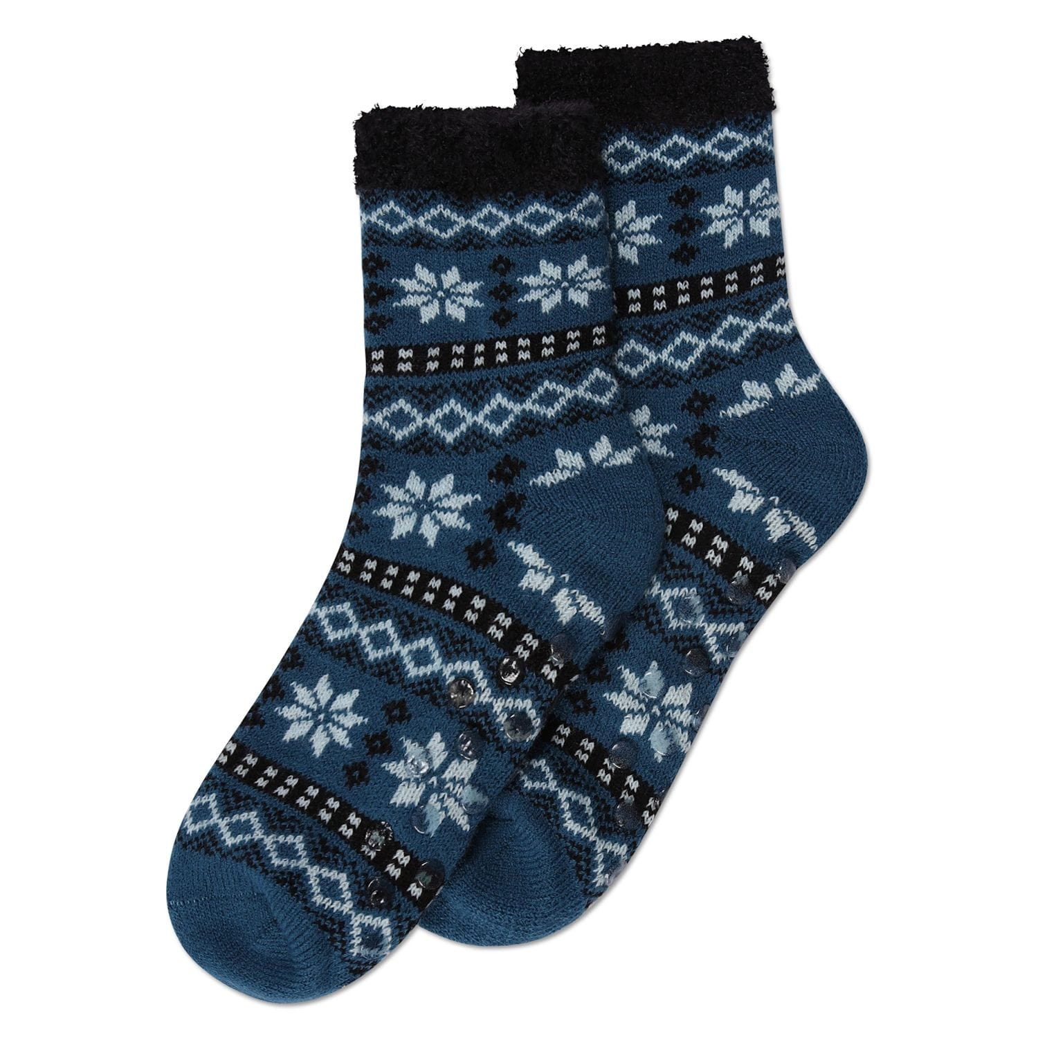 MeMoi Women's Merry Snowflake Cozy Lined Crew Socks