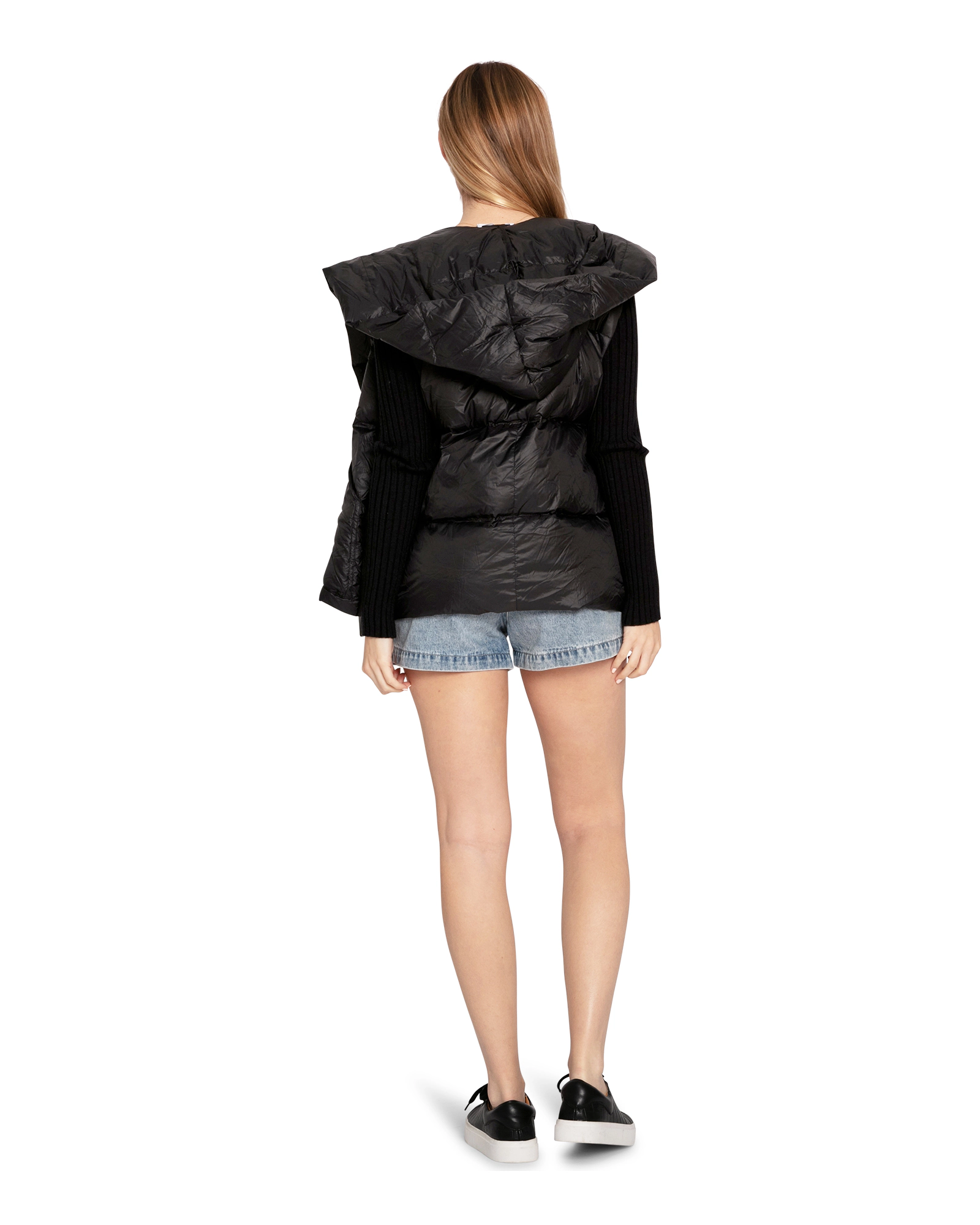 Belle & Bloom Womens Over My Head Hooded Puffer Vest