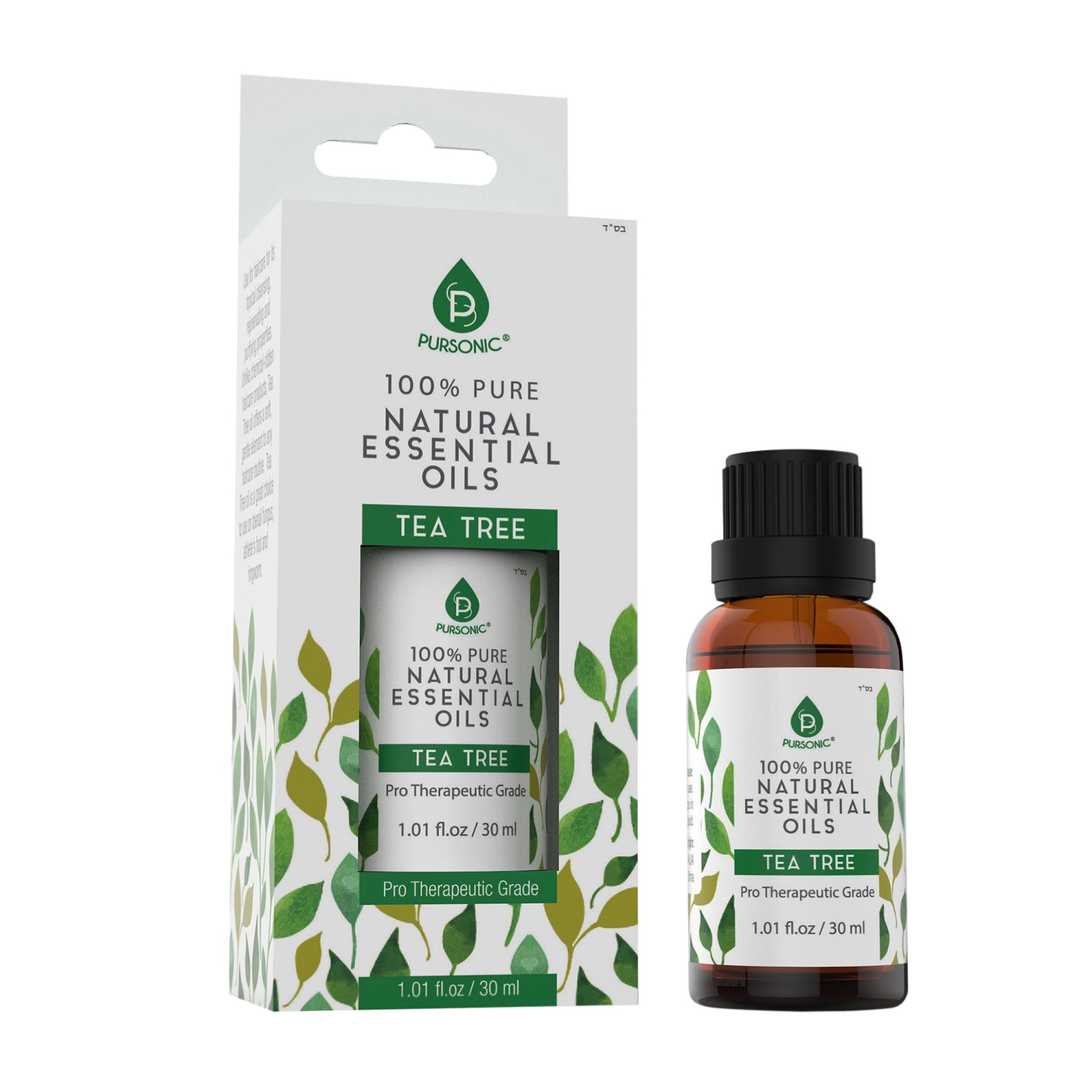 Pursonic Unisex 100% Pure & Natural Tea Tree Essential Oils