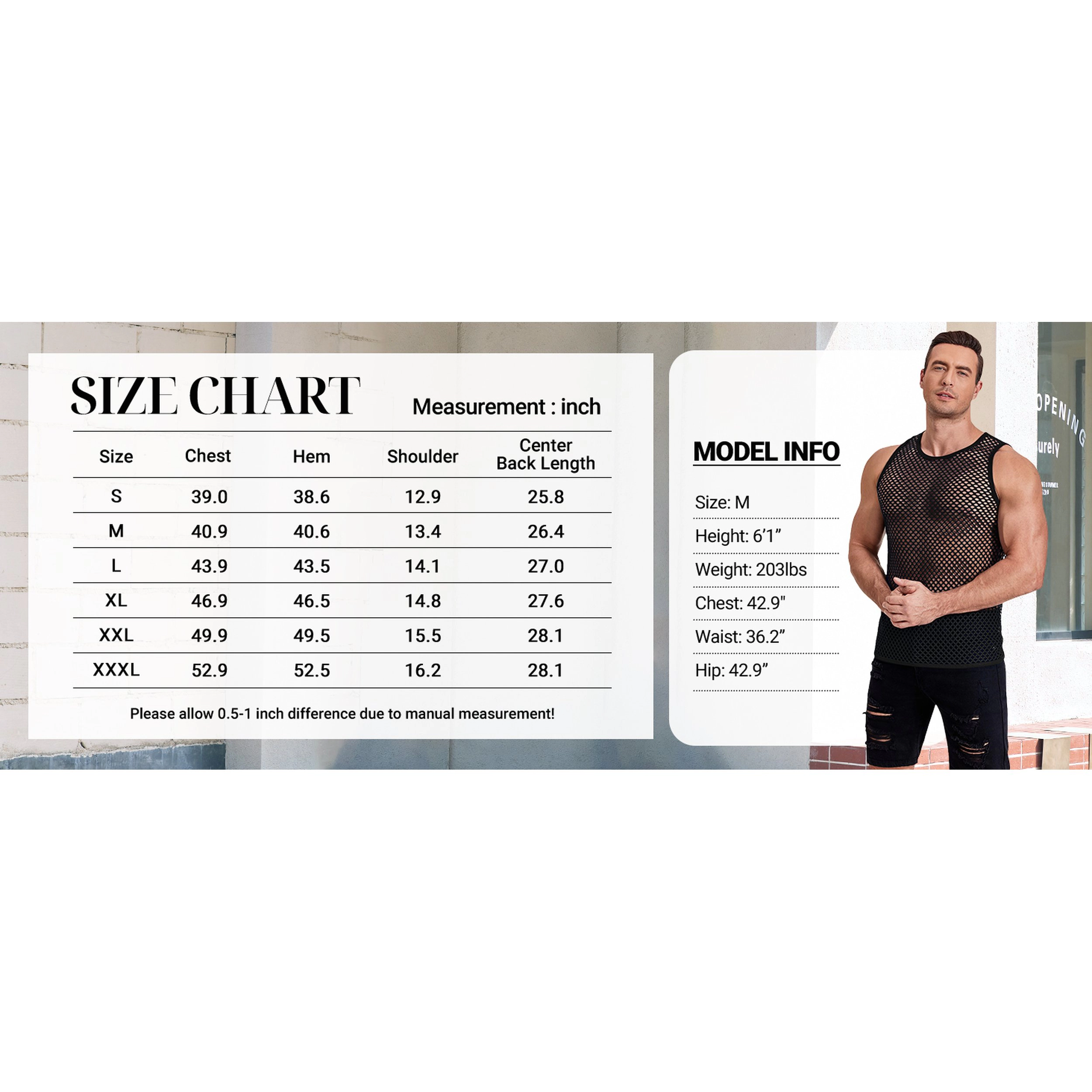 COOFANDY Men's Mesh Sleeveless Crew Neck Tank Top