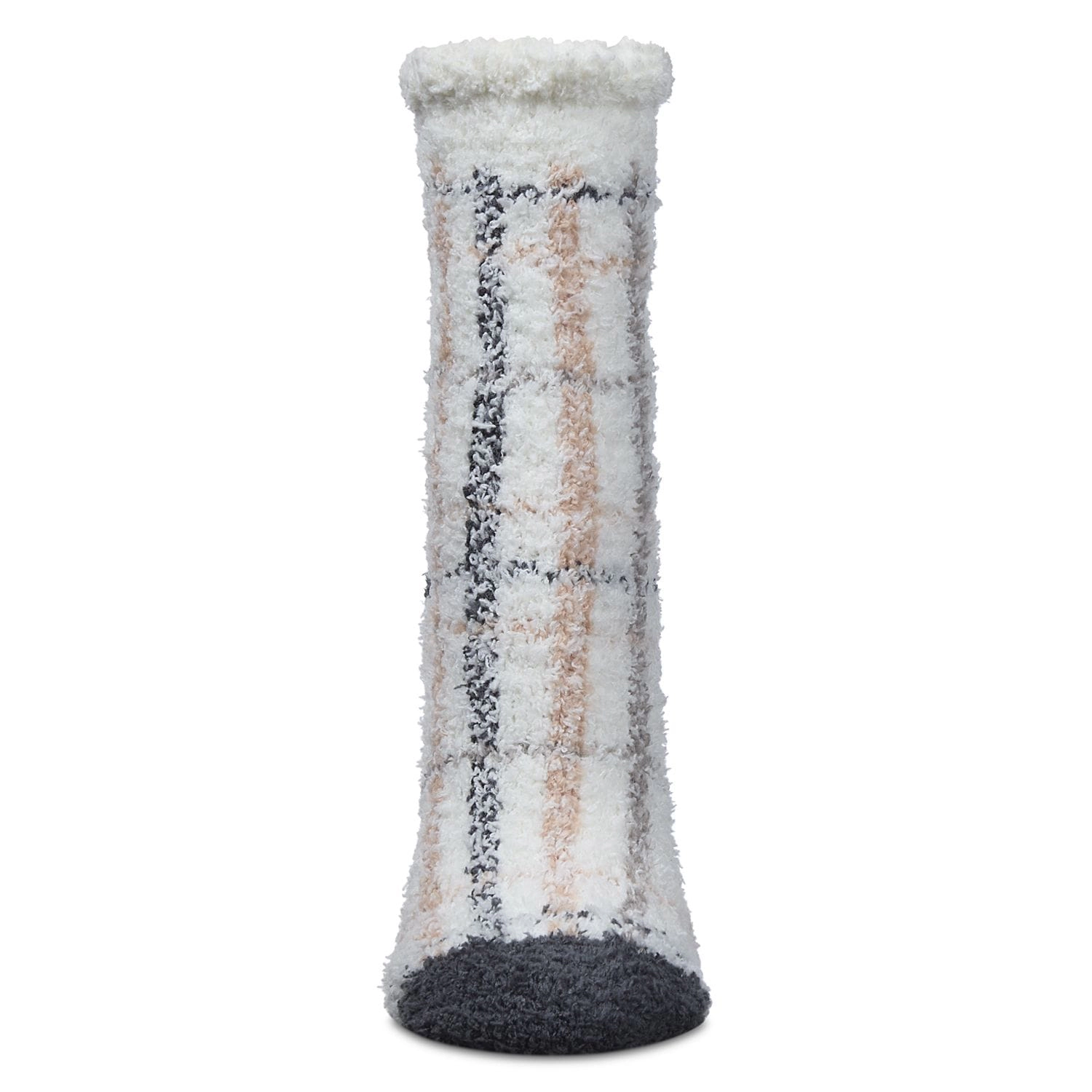 MeMoi Women's Plaid Marshmallow Cozy Crew Socks