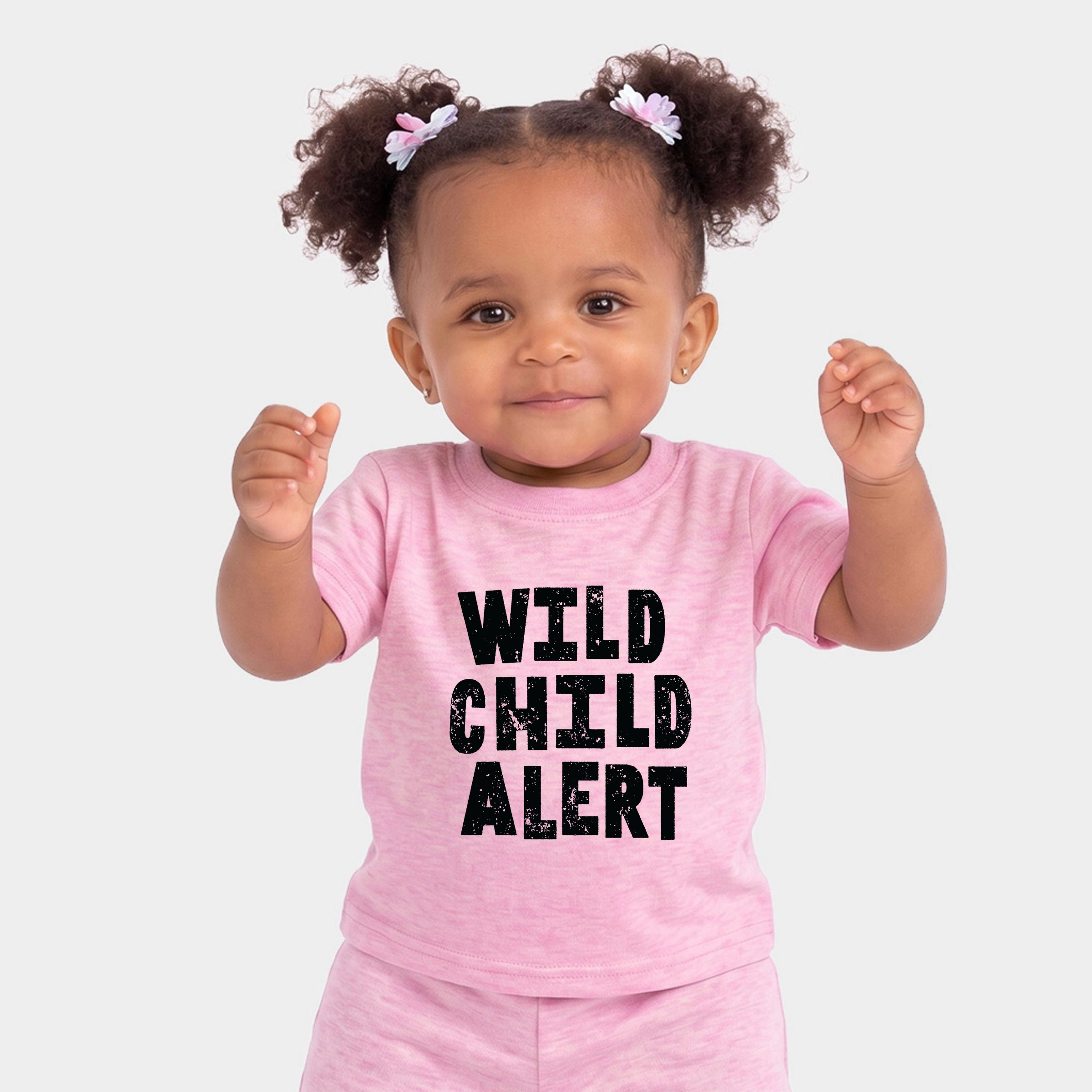 The Juniper Shop - Infant Jogger Pant Crew Set Wild Child Alert Distressed