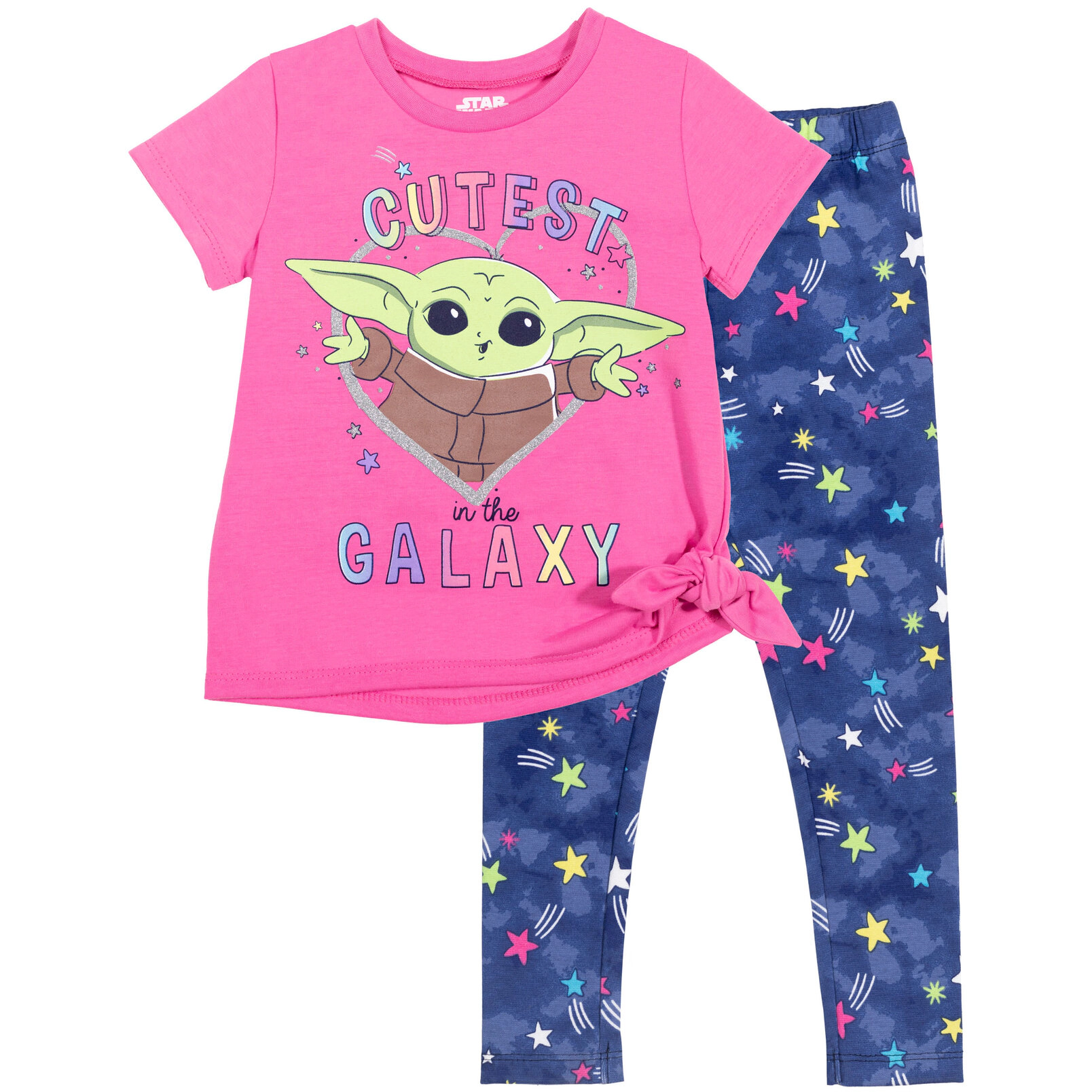 Star Wars The Mandalorian Grogu Girls' 2-Piece T-Shirt and Leggings Set