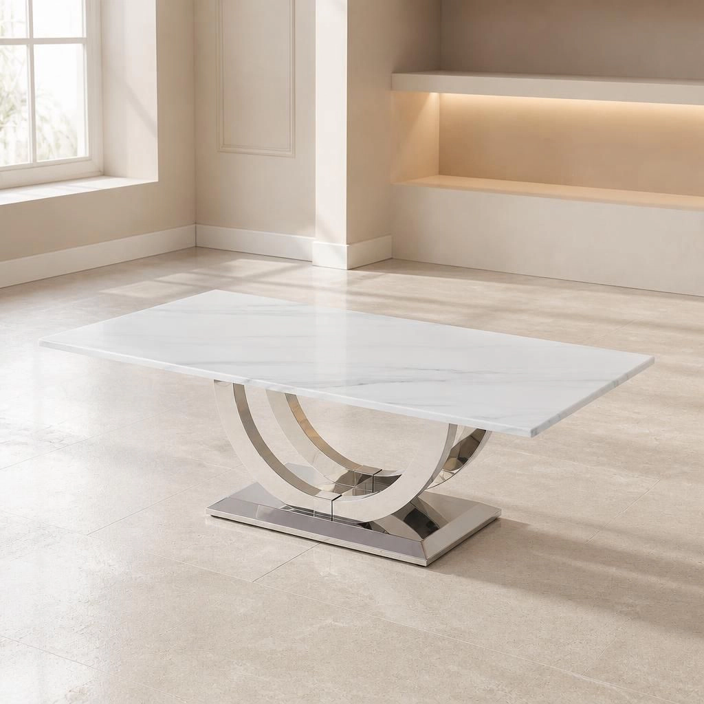 GOODSILO Modern Durable Rectangular Low Profile Coffee Table
