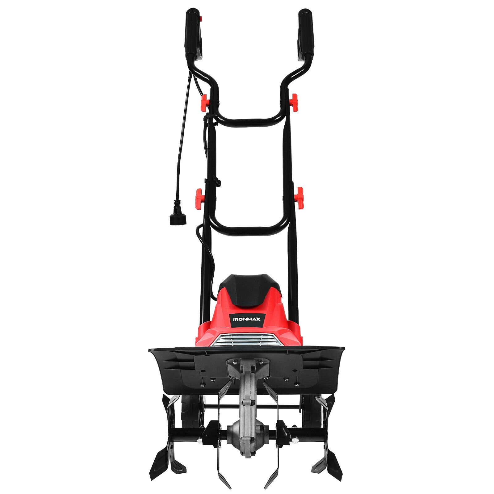 SUGIFT 14 in Corded Electric Tiller and Cultivator Red with 9 in Tilling Depth