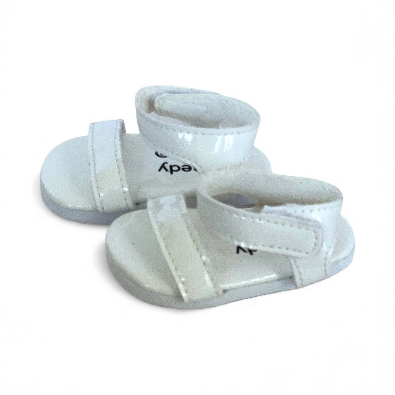 MBD® Girl Doll White Summer Sandals fits 18 inch Kennedy and Friends Dolls