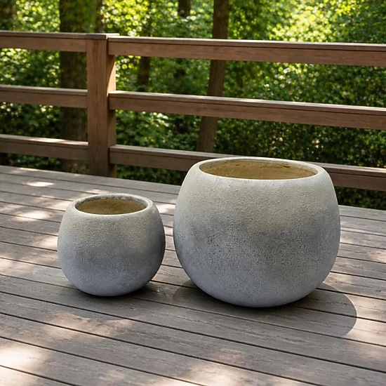 WOW PIONEER Large Round Outdoor Planter